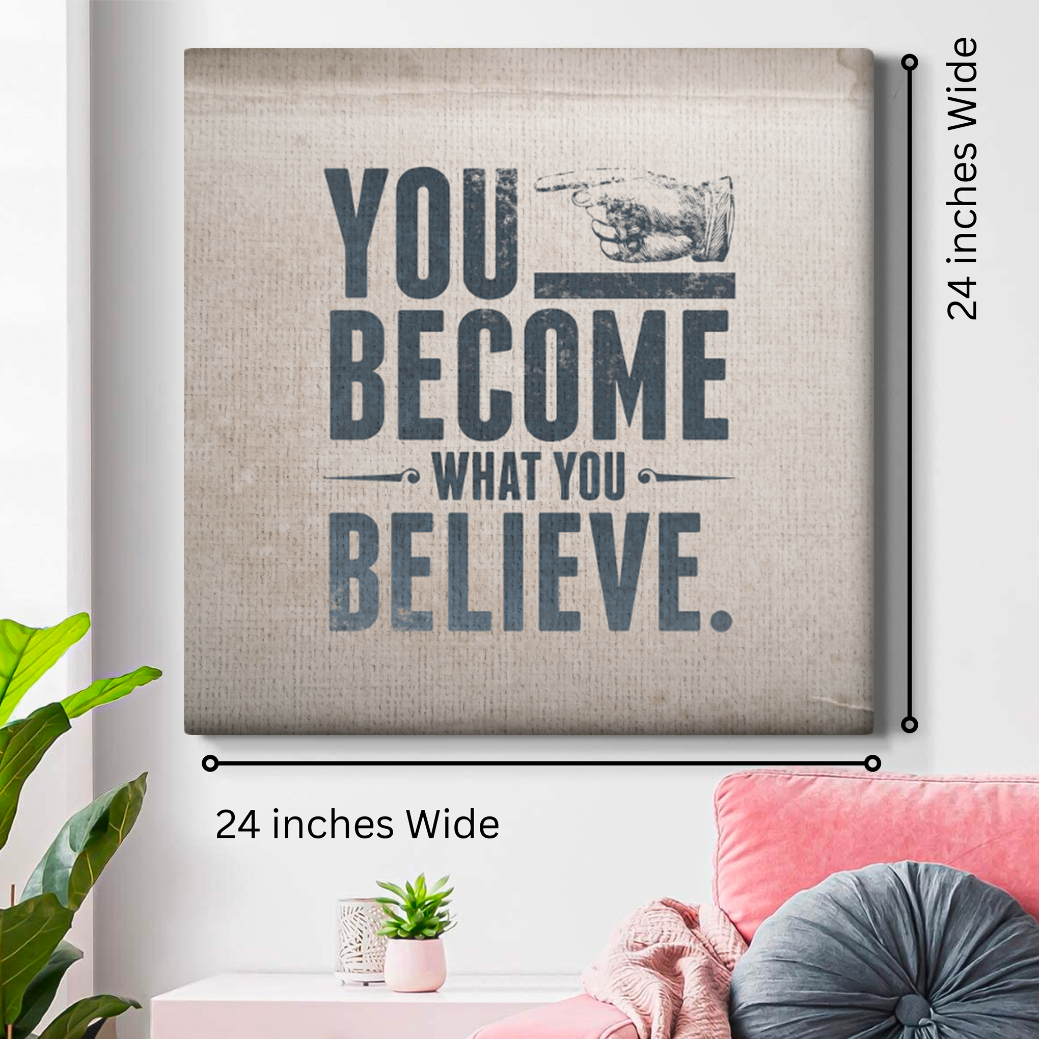 Quote 6 Wall Canvas 1 Piece