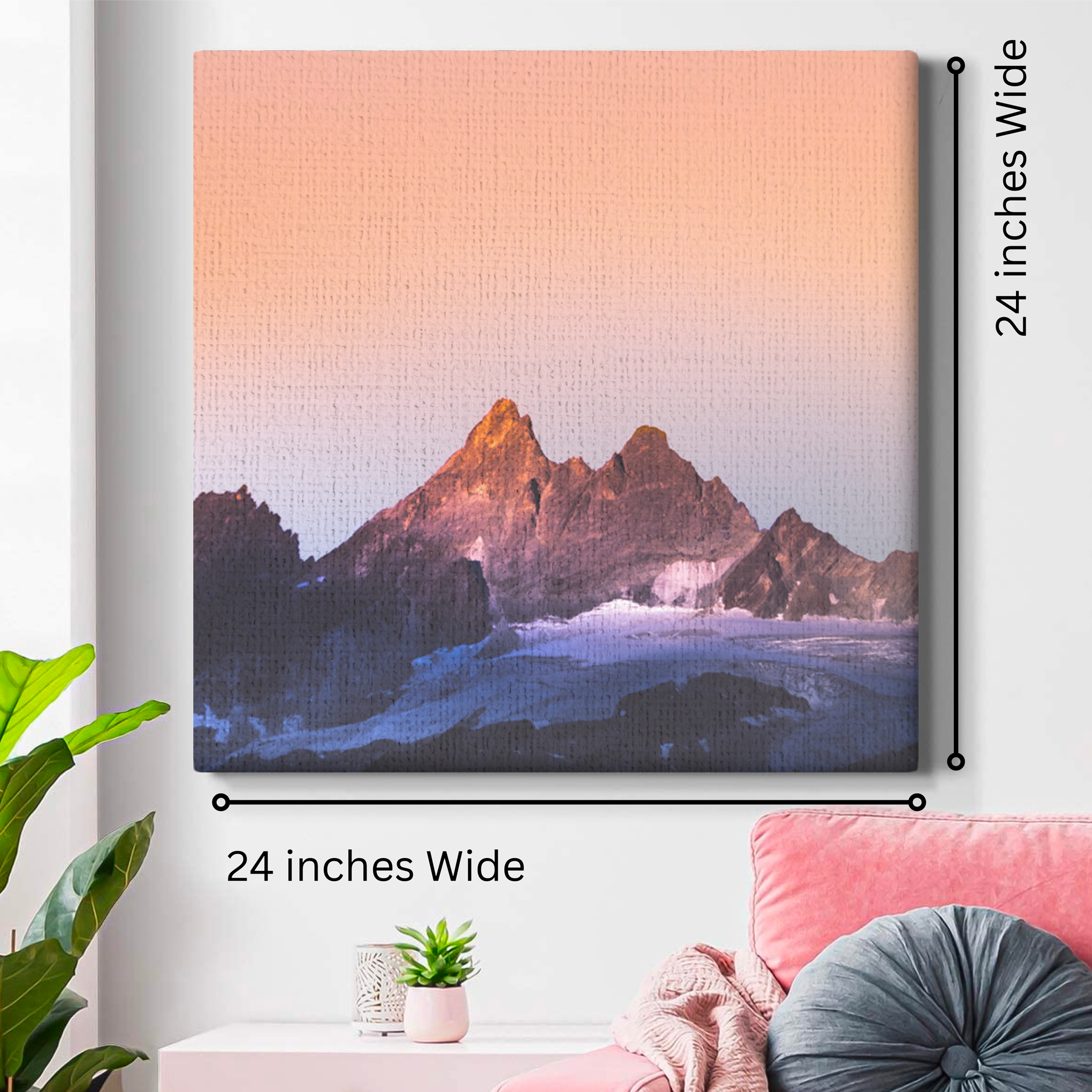 Mountains Wall Canvas 1 Piece