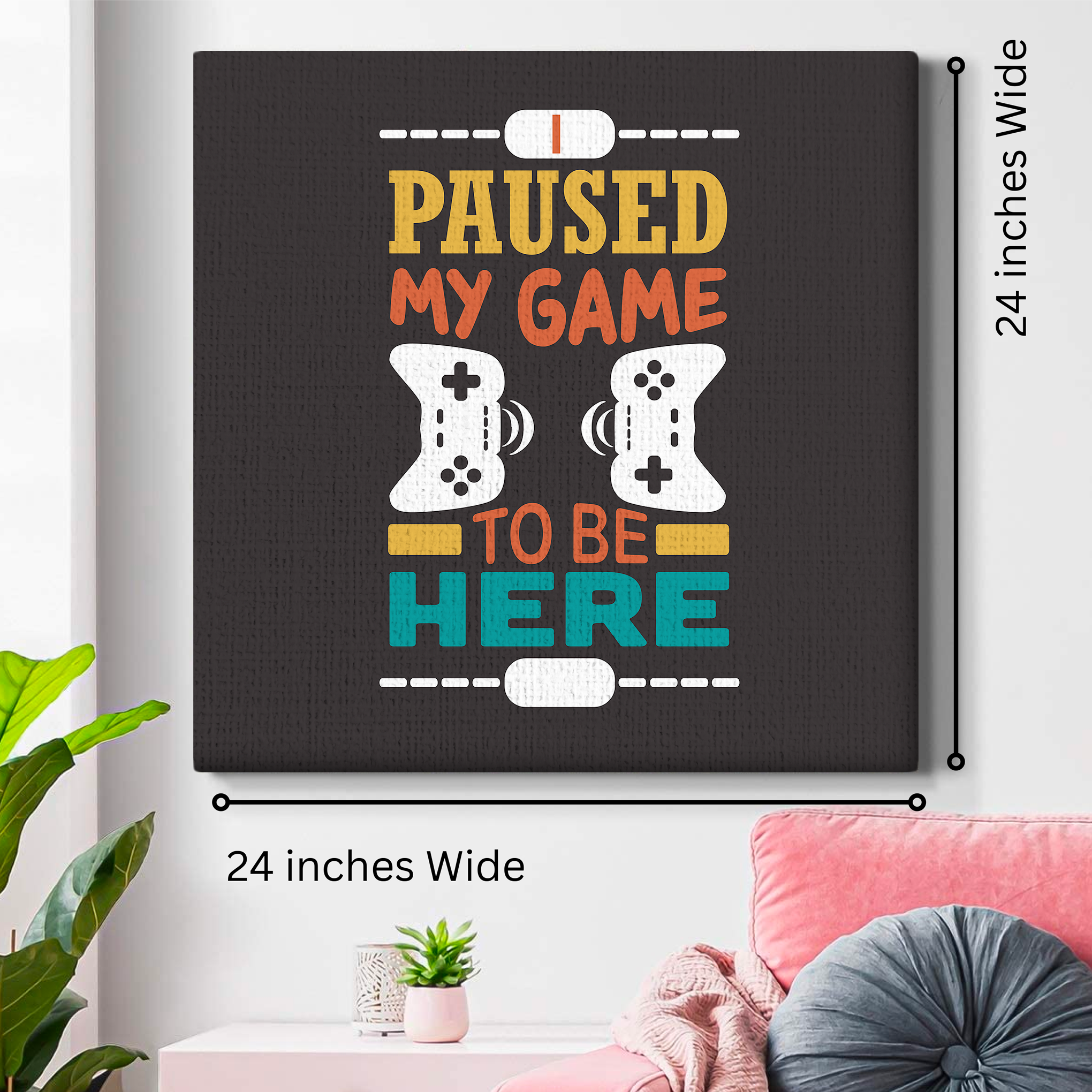 Game Quote Wall Canvas 1 Piece
