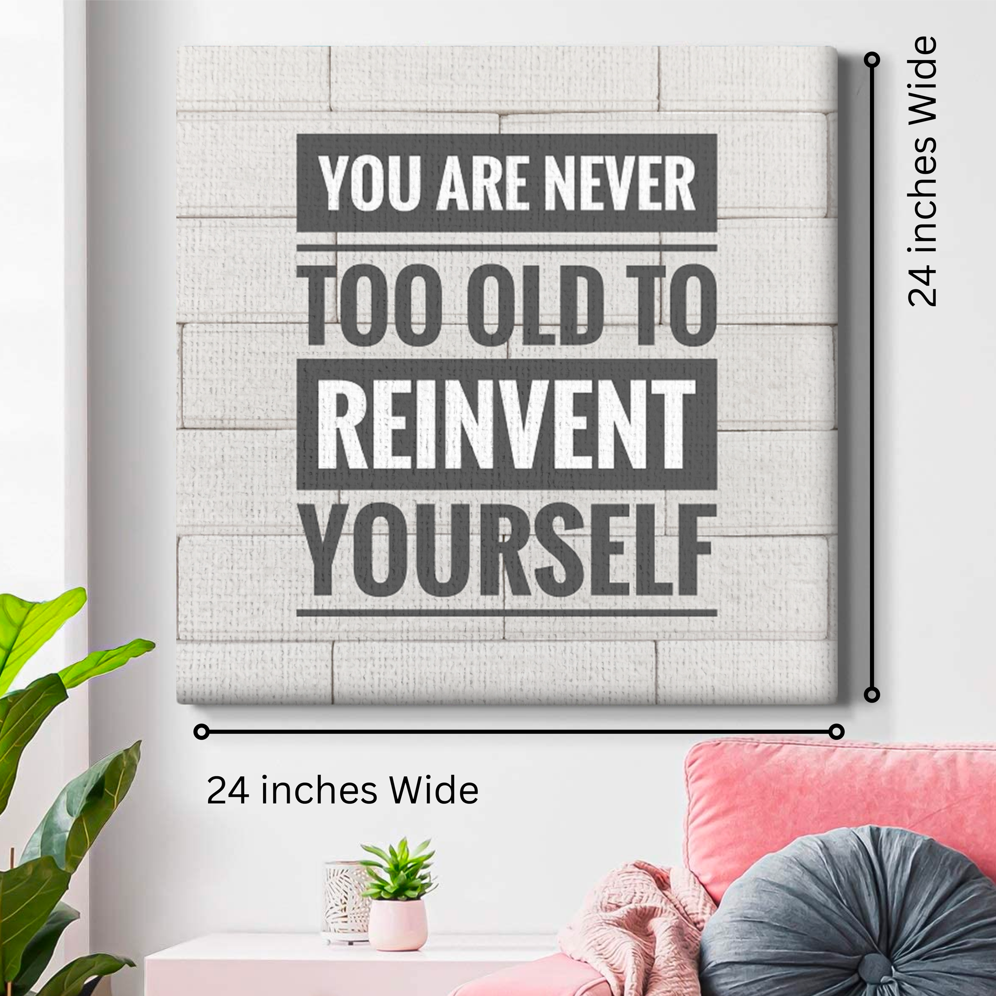 Quote 2 Wall Canvas 1 Piece