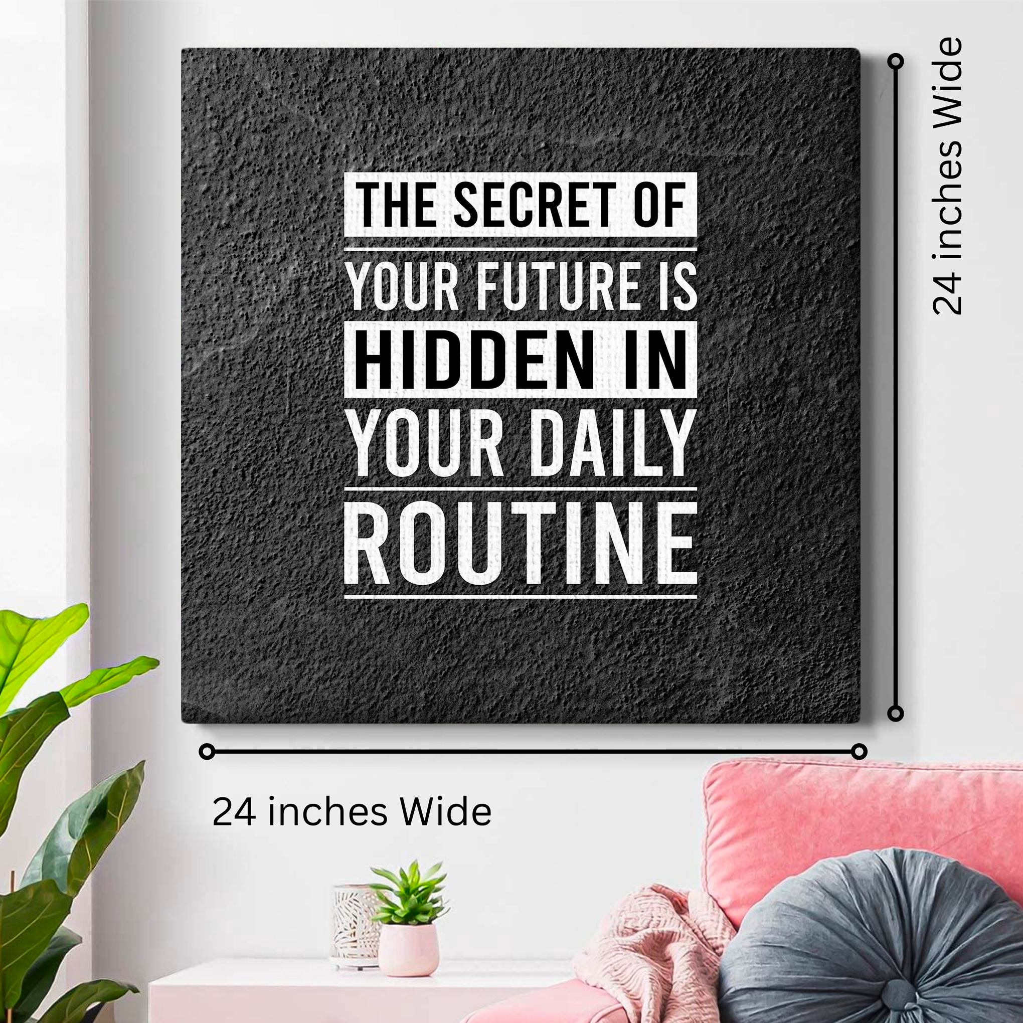 Quote 1 Wall Canvas 1 Piece