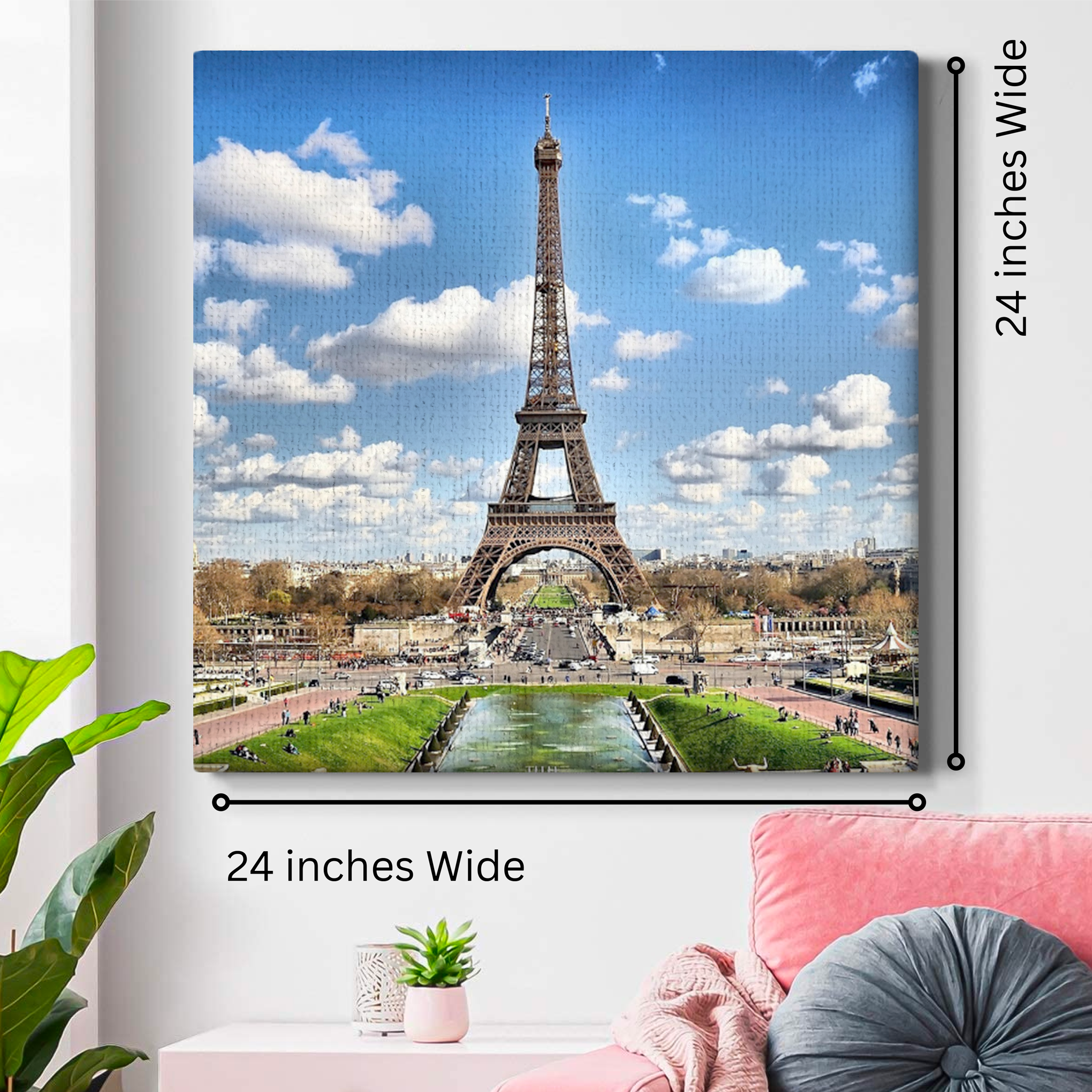 Paris 1 Wall Canvas 1 Piece