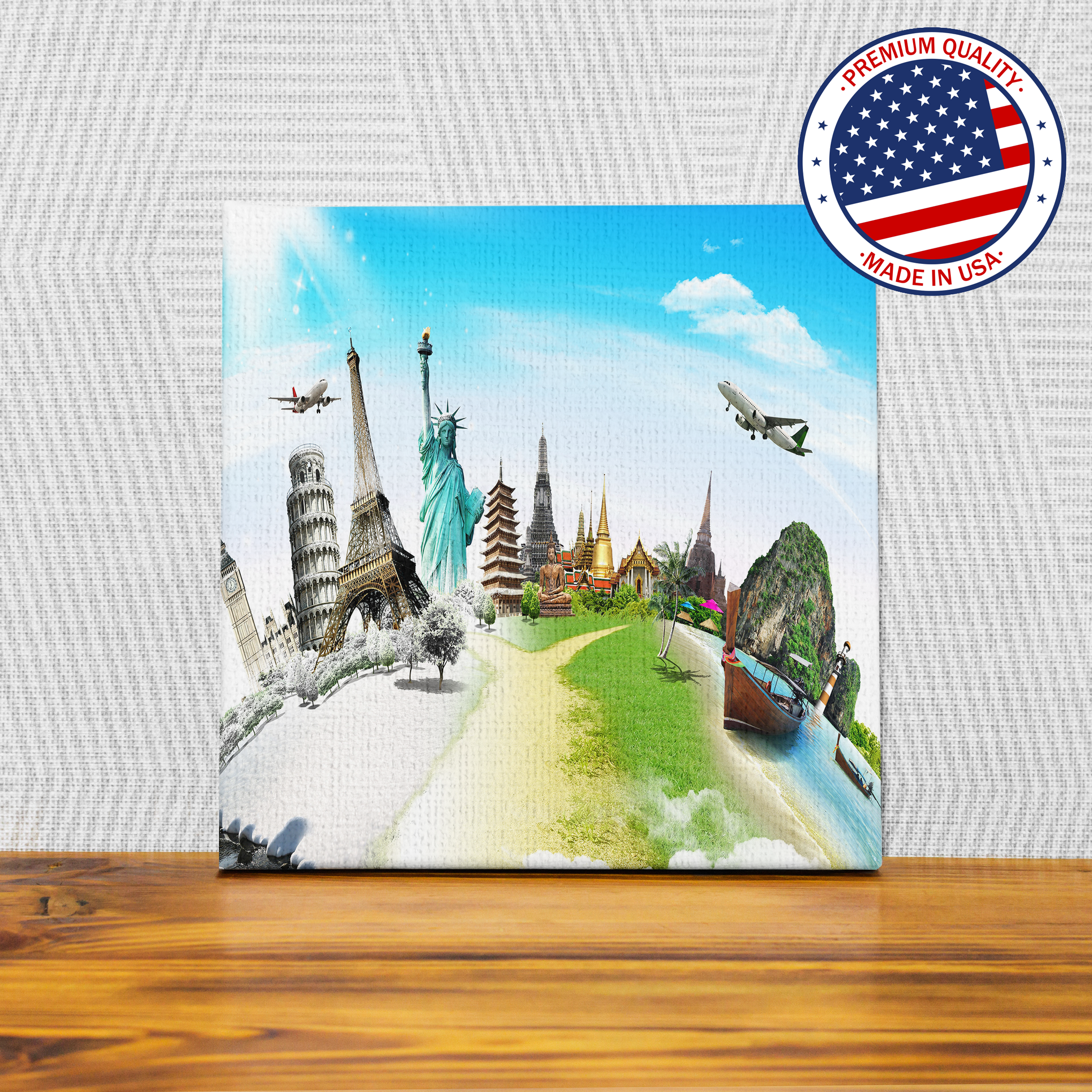 World Wall Canvas 1 Piece