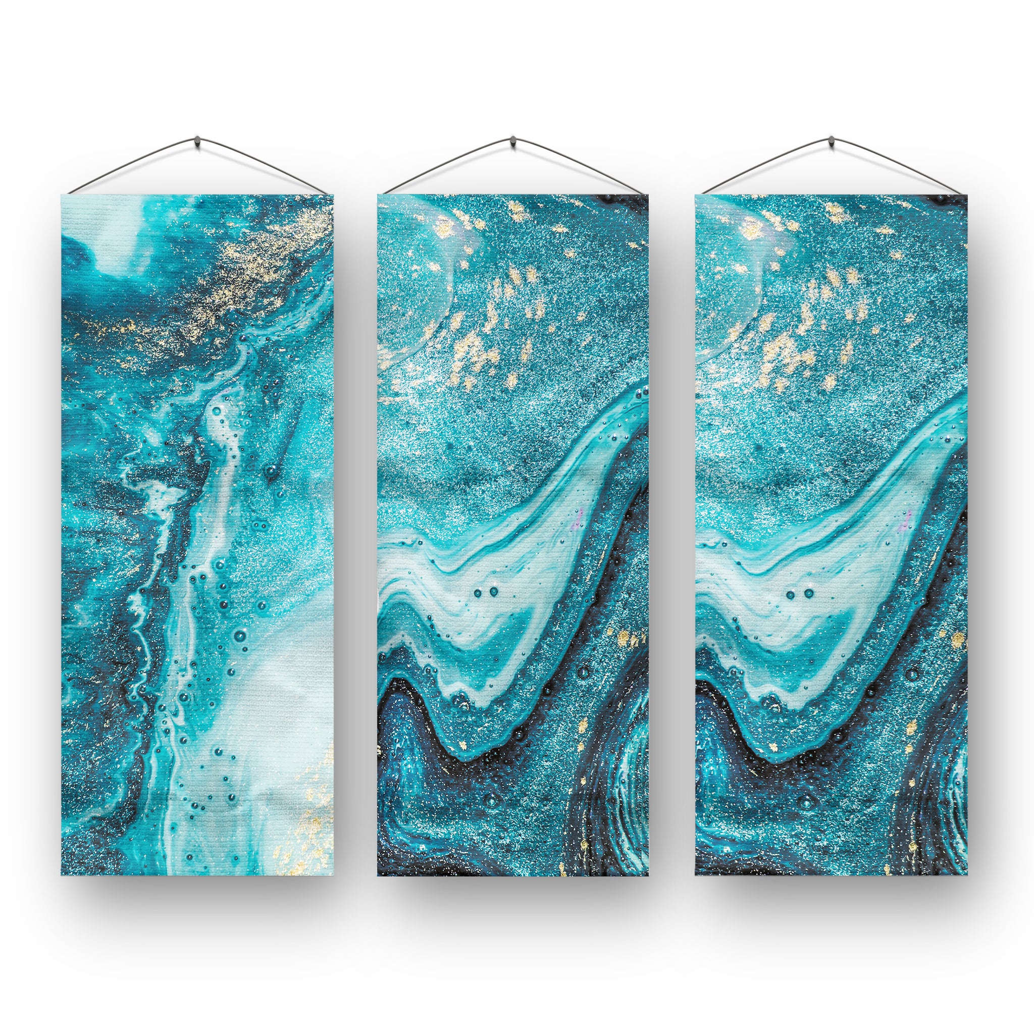 Blue Set of 3 Wall Banner