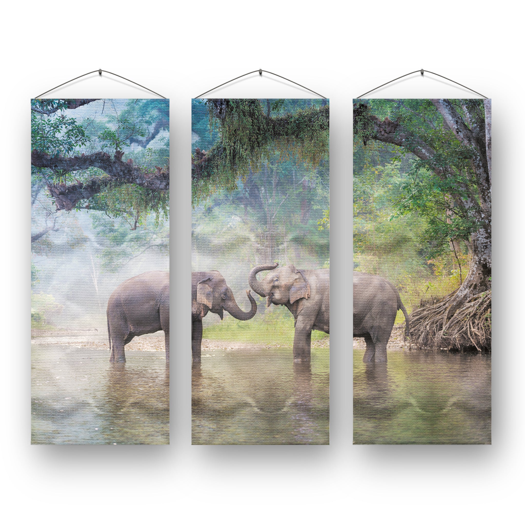 Elephant Set of 3 Wall Banner