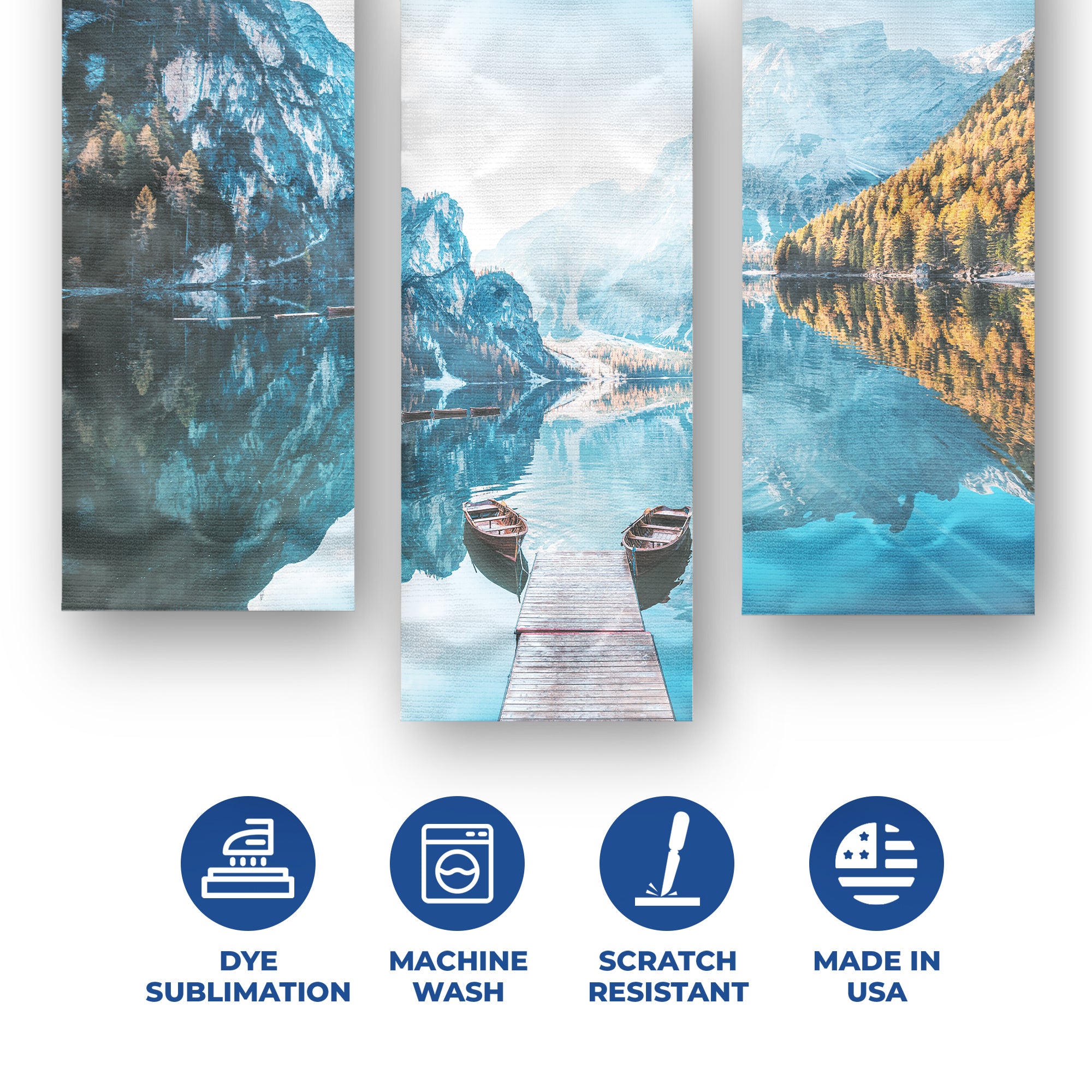 Lake Set of 3 Wall Banner