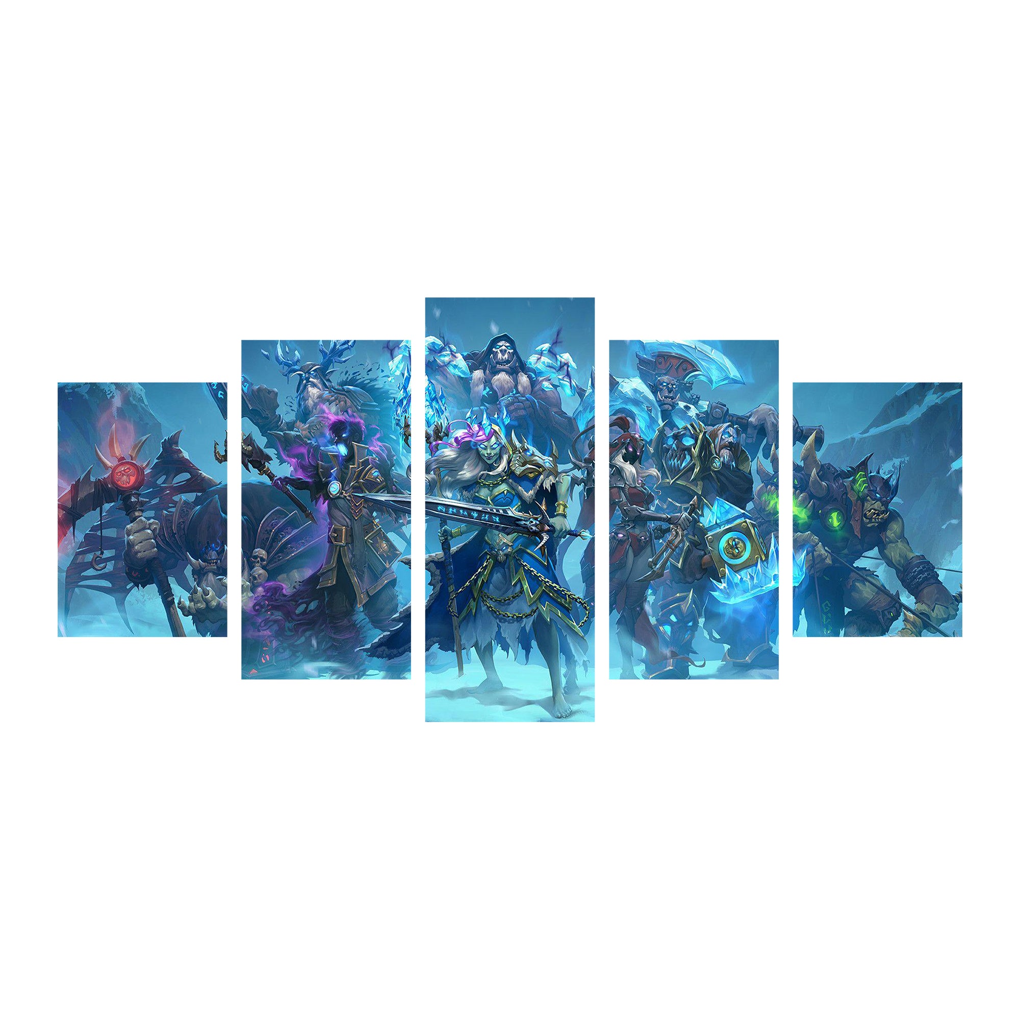 Heartstone-inspired Canvas Art for Gaming Legends -  Epic saga-inspired imagery, durable canvas