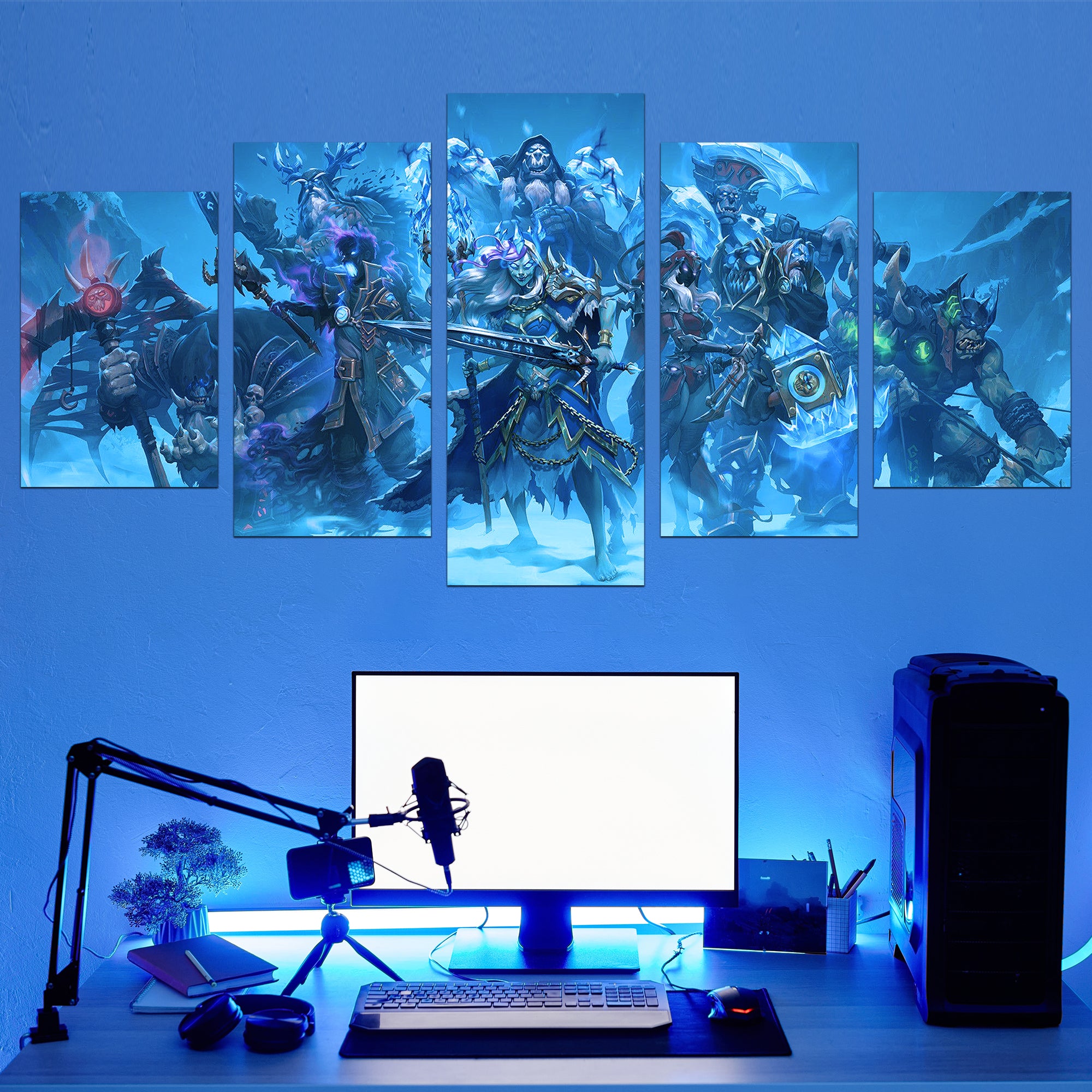Heartstone-inspired Canvas Art for Gaming Legends -  Epic saga-inspired imagery, durable canvas