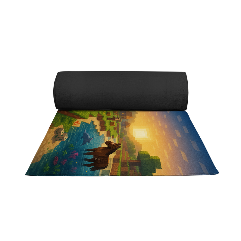 Minecraft Inspired Decor Rug- 62x40 inches