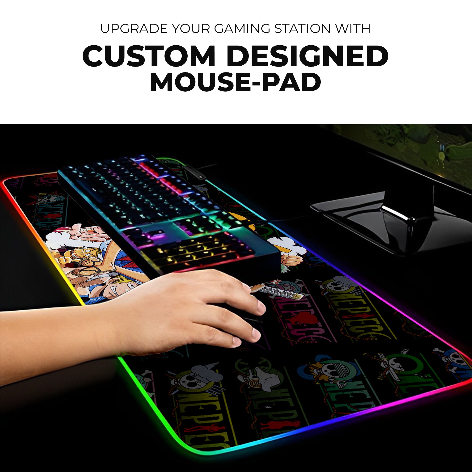 One Piece inspired Custom Gaming Mouse Pad
