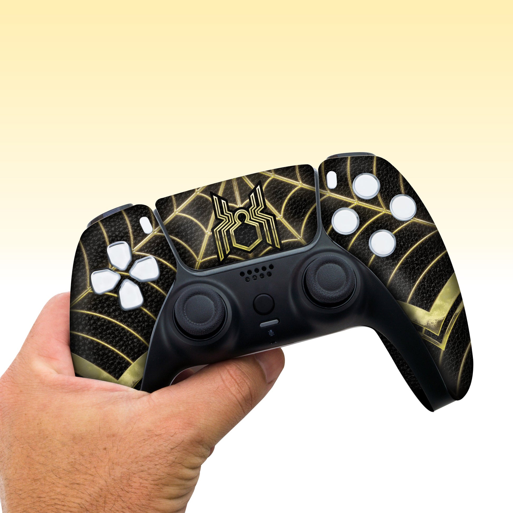 Spider-man Gold PS5 Custom Design Modded Front design