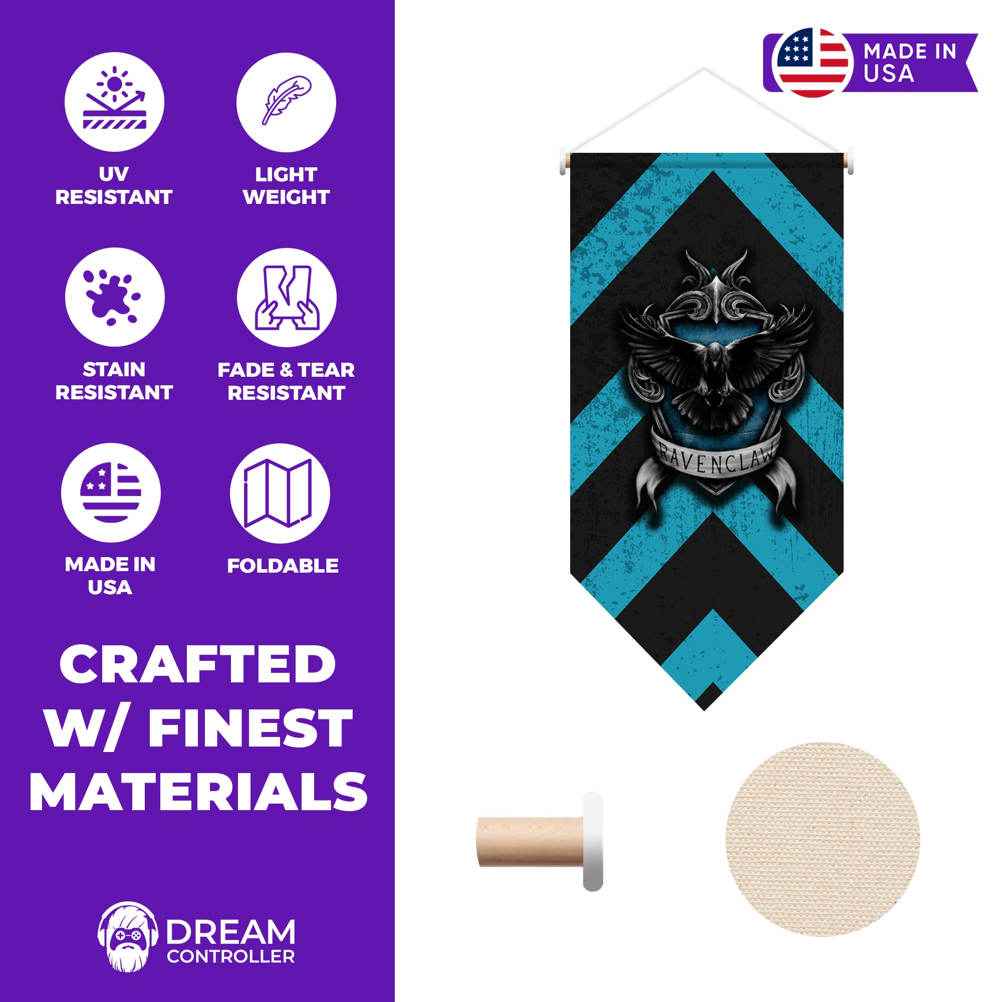 Raven Claw Hanging Wall Banner