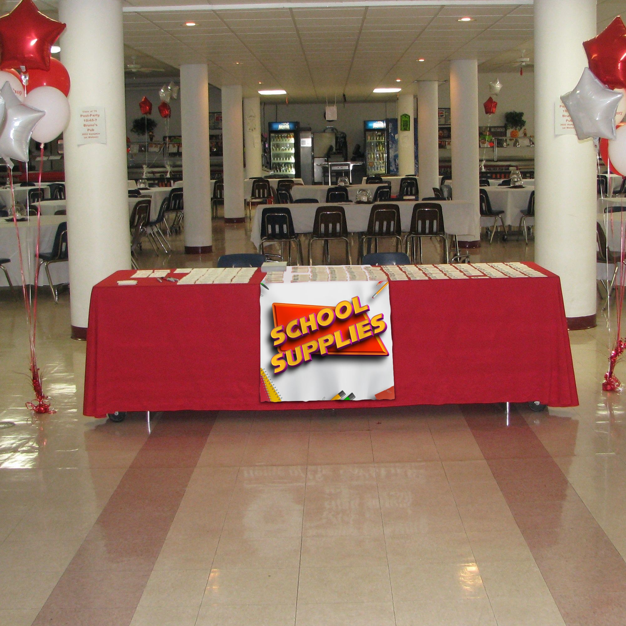 School Supplies Table Runner