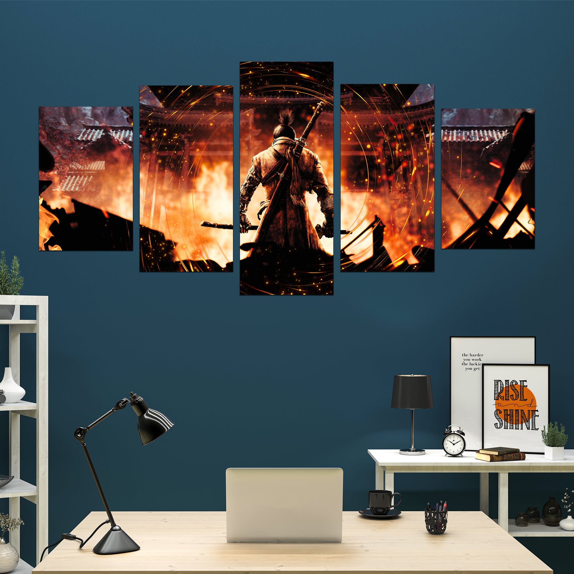 Witcher Warrior Wild Hunt Game Wall Art Pictures Posters Canvas