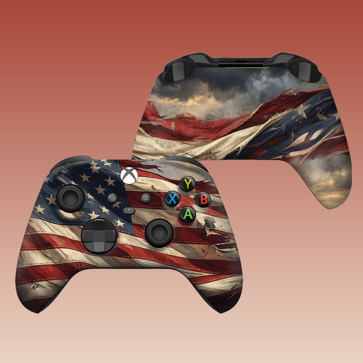 Tattered US Flag 2 Xbox Series X/S Controller