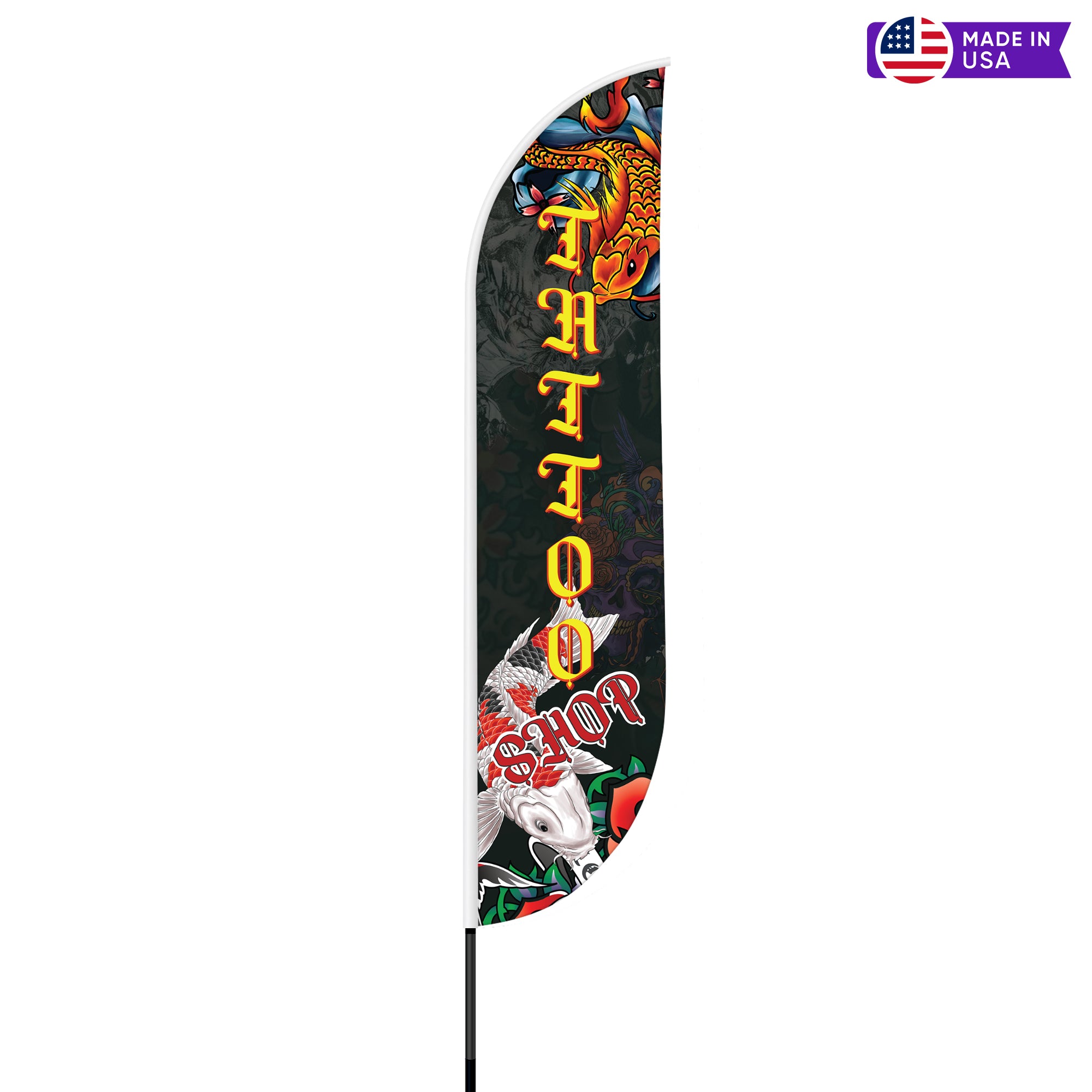 Tattoo Feather Flag / Swooper Flag