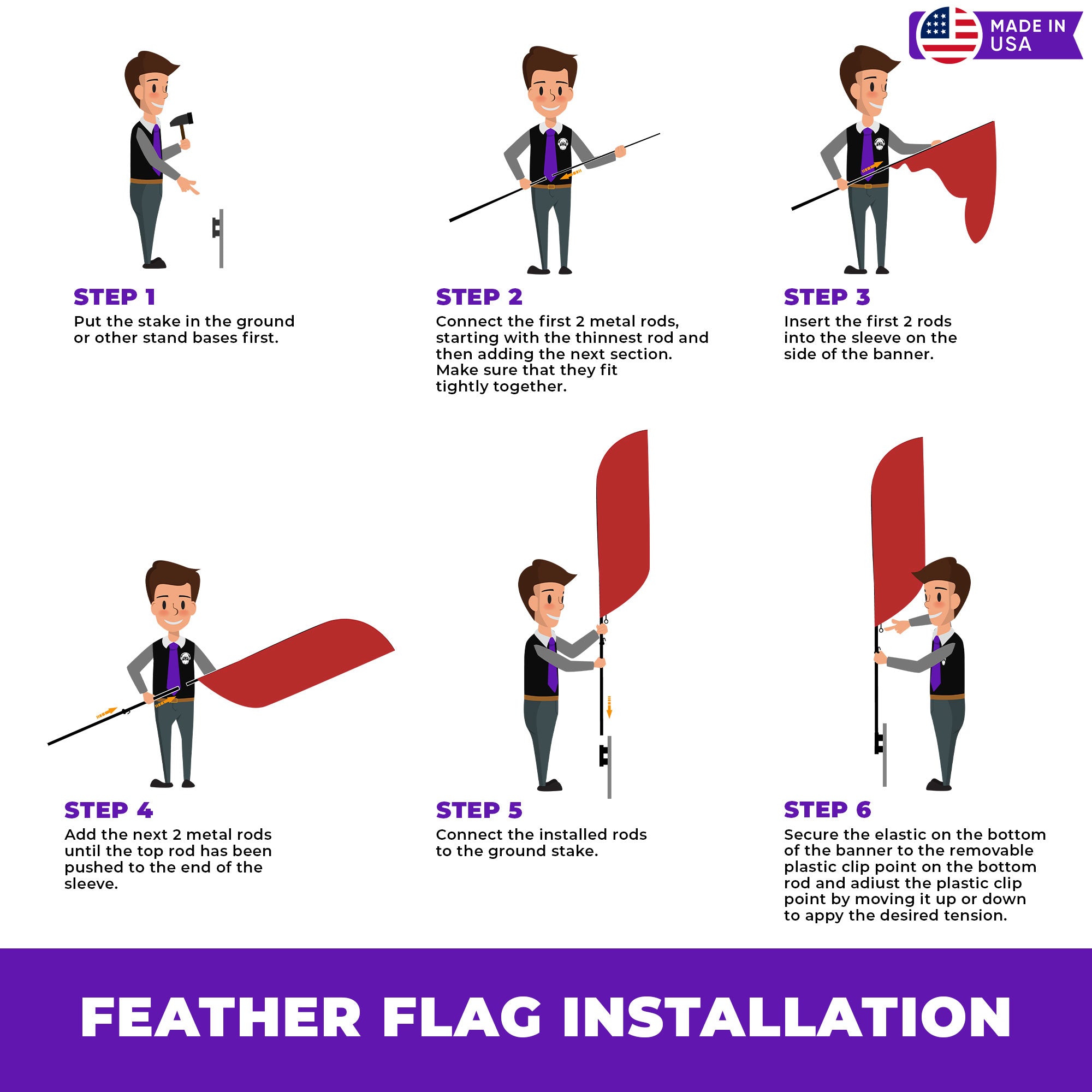Tattoo Feather Flag / Swooper Flag