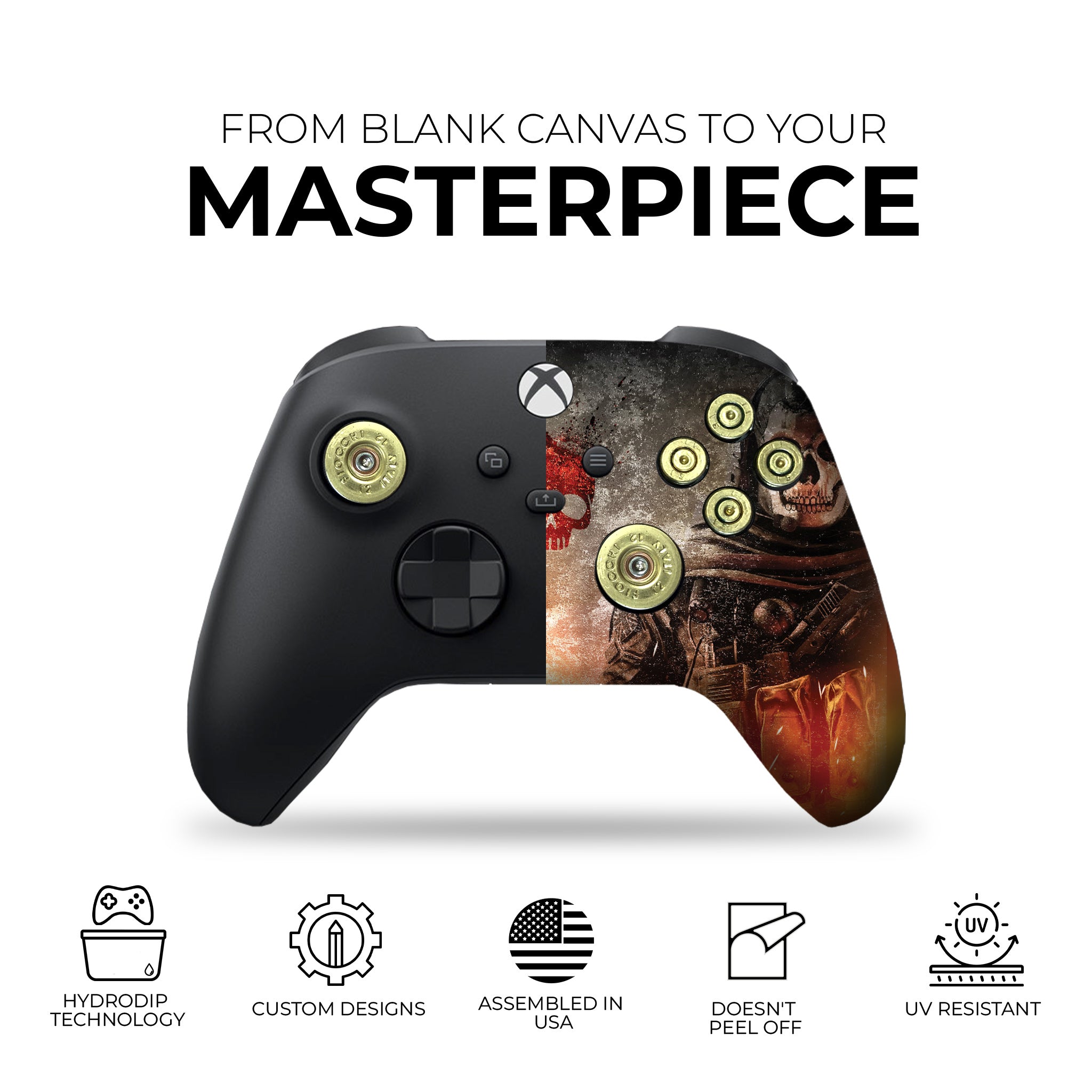 Ghost Call of Duty inspired Xbox Series X Controller | Bullet Buttons