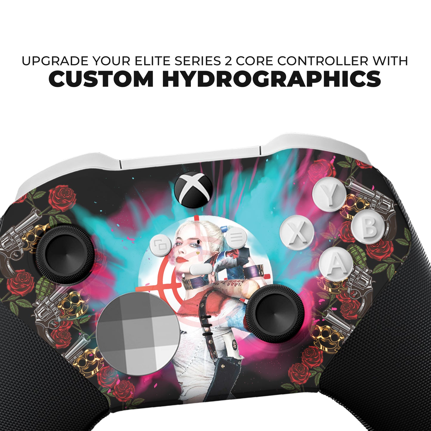 Harley Quinn Xbox Elite Controller Series 2 Core Front Hydro-dip Only