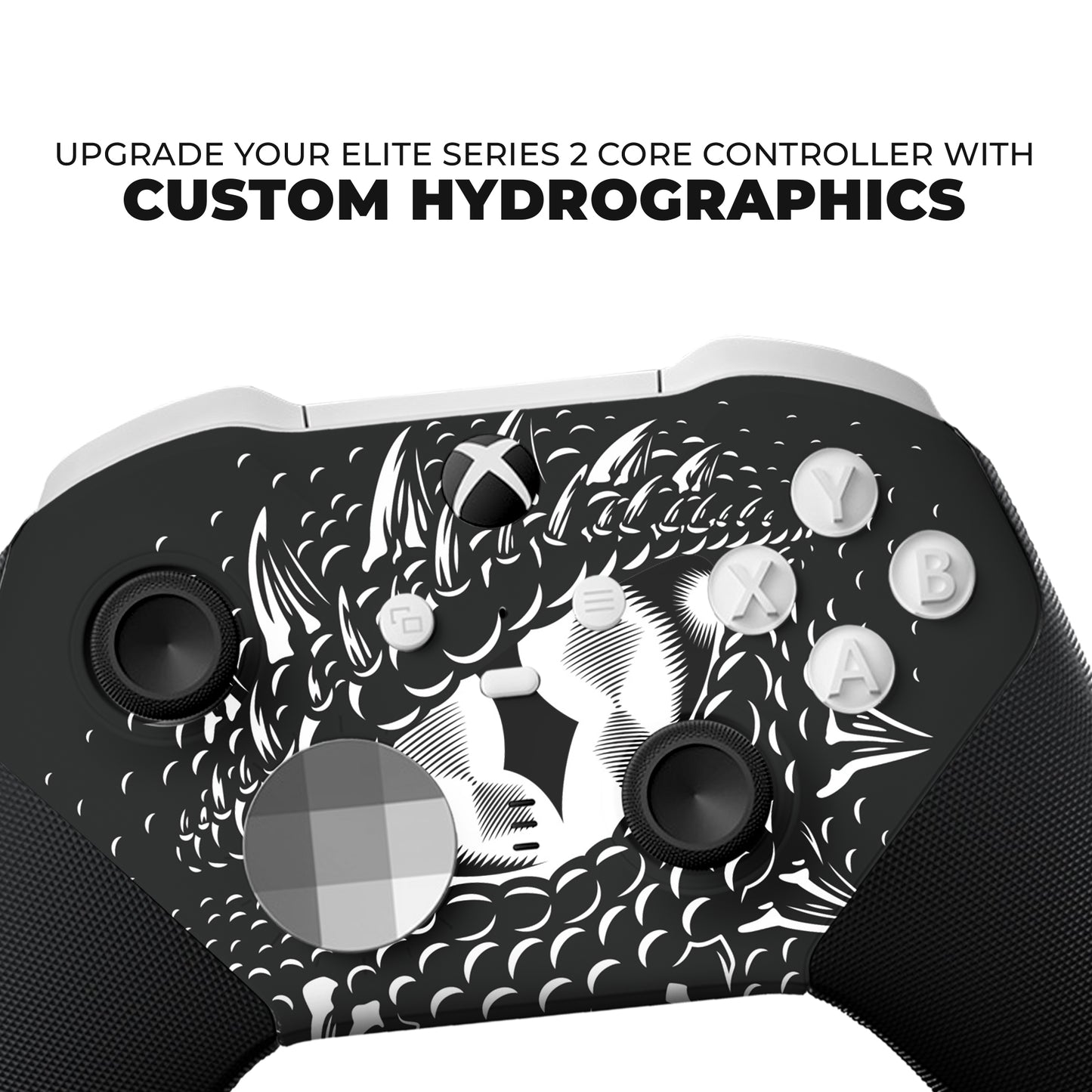 Smaug Dragon Eyes Xbox Elite Controller Series 2 Core Front Hydro-dip Only
