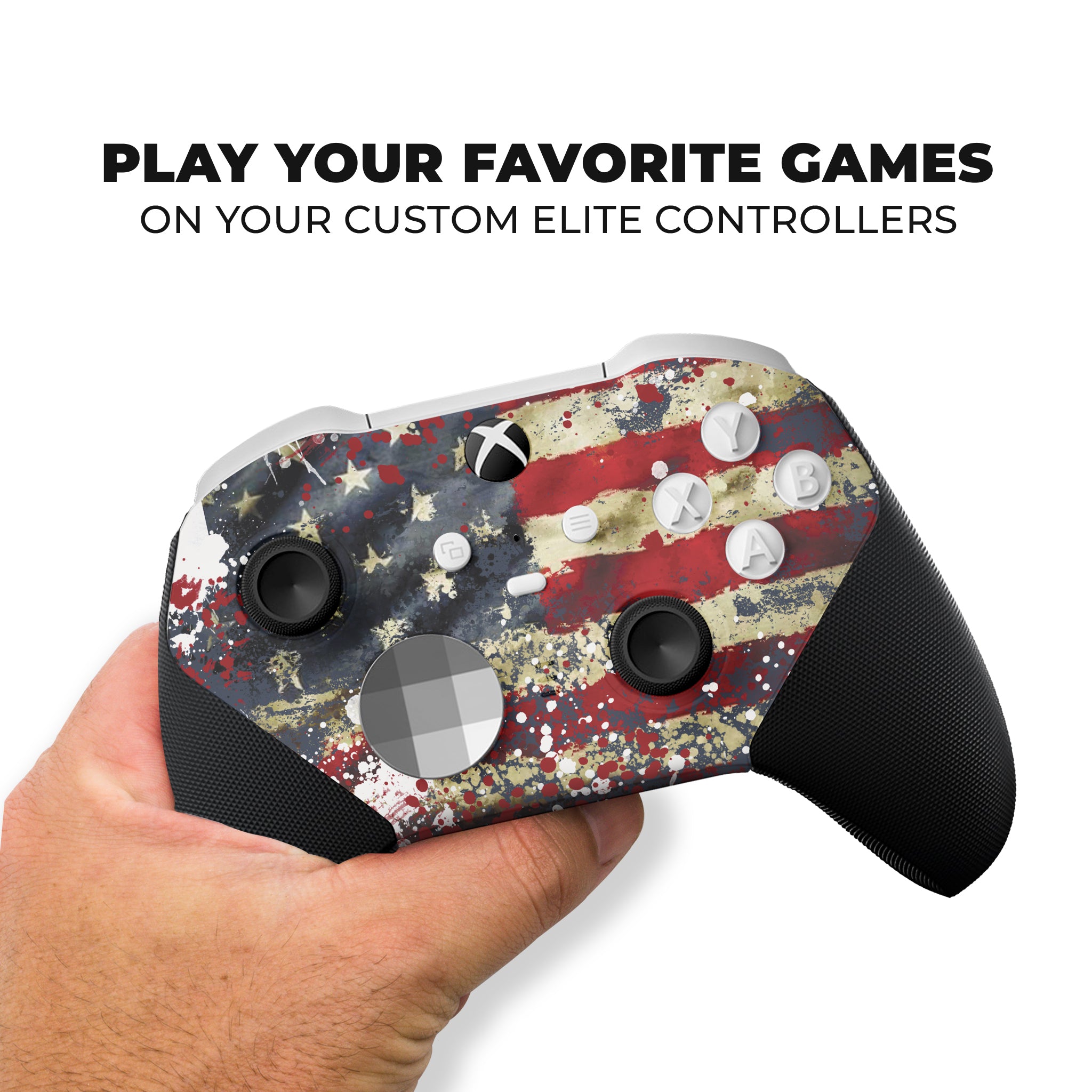 USA Tattered Flag Xbox Elite Controller Series 2 Core