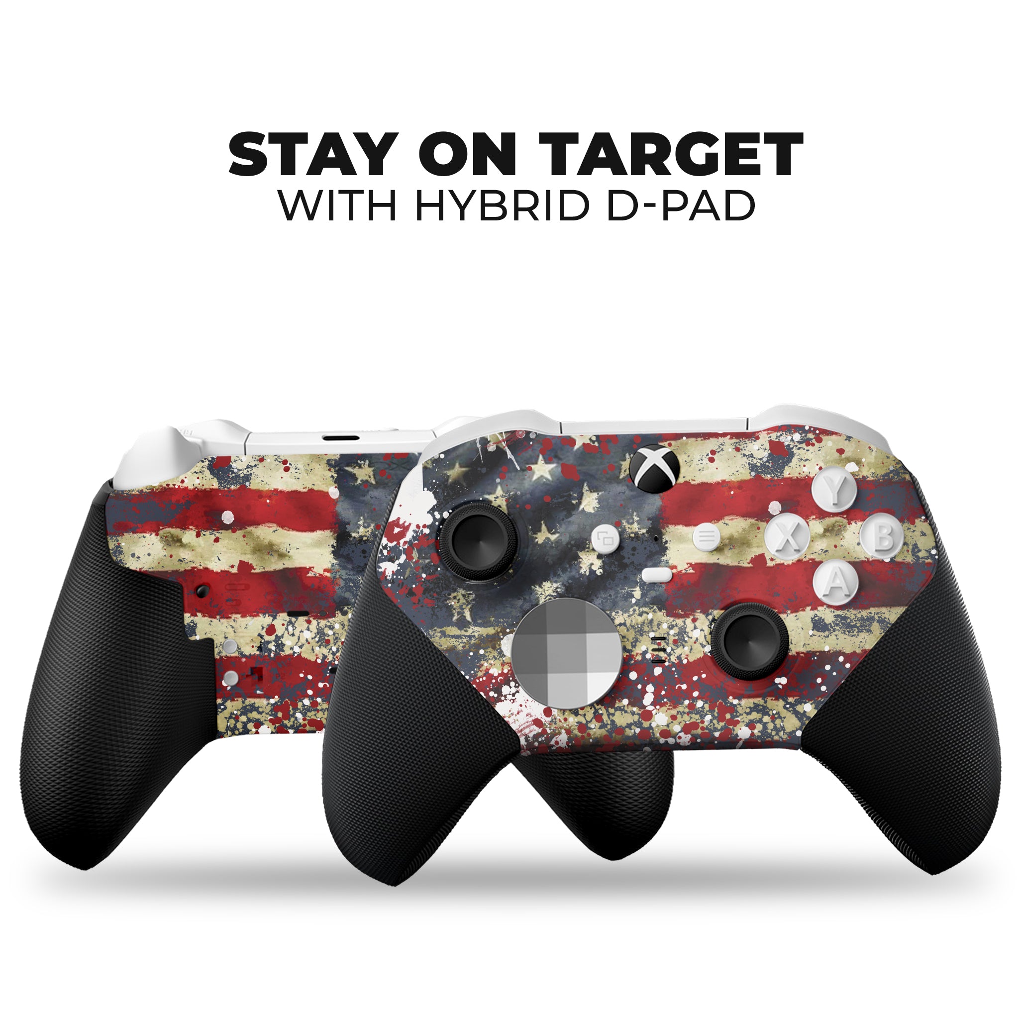 USA Tattered Flag Xbox Elite Controller Series 2 Core