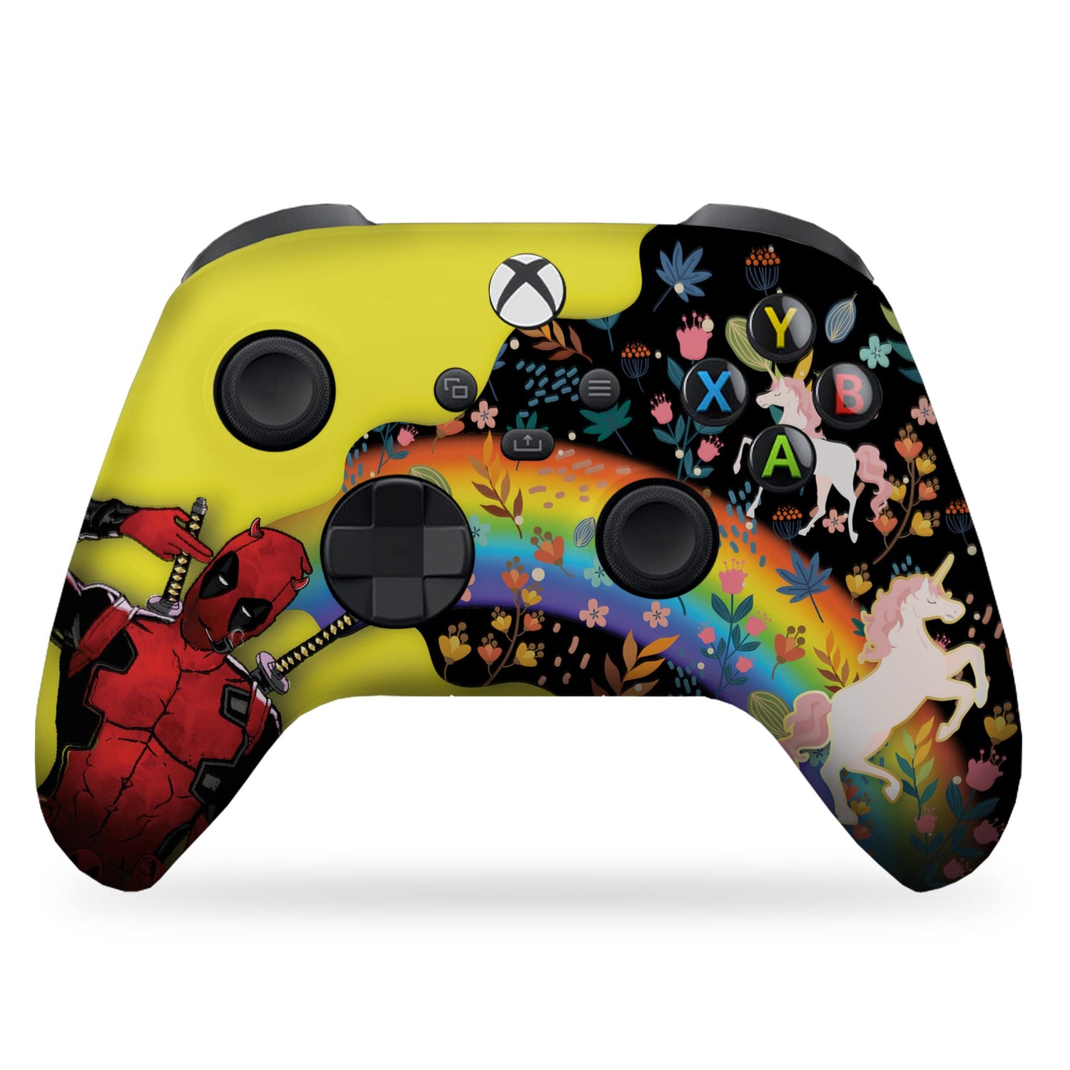 Deadpool & Unicorn Custom Xbox Series X Controller Wireless compatible with X-box One/X-box Series X/S Front Print Only