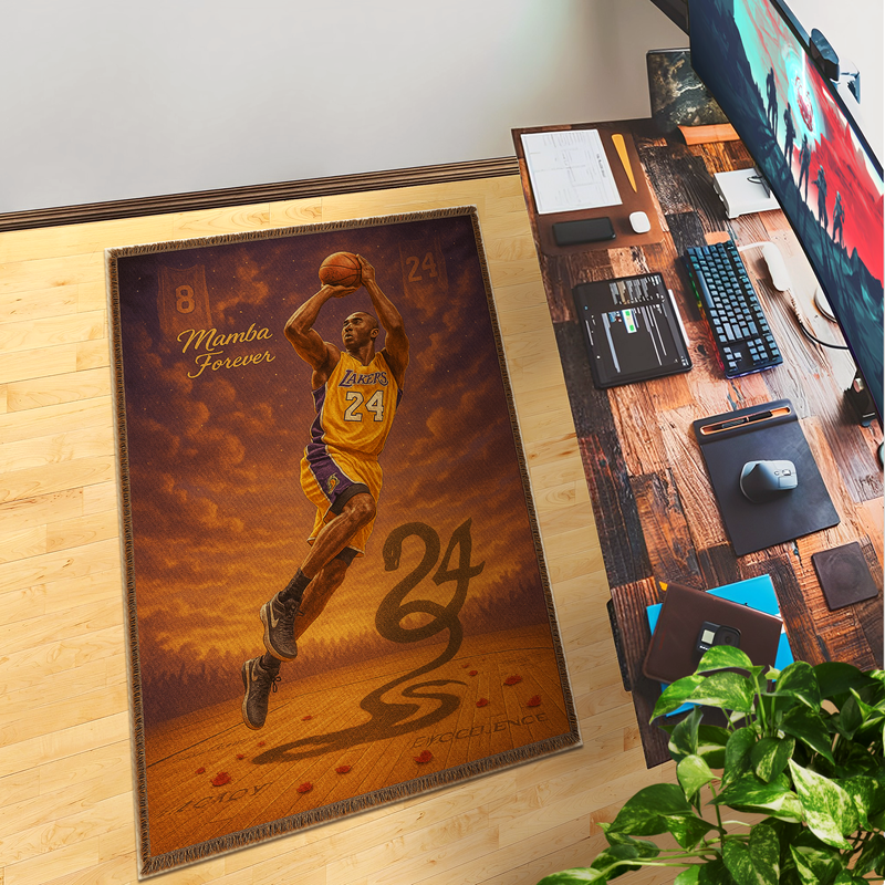 Kobe Bryant Inspired Decor Rug- 62x40 inches