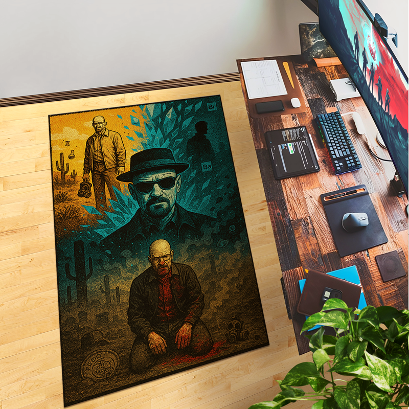 Breaking Bad Inspired Decor Rug- 62x40 inches