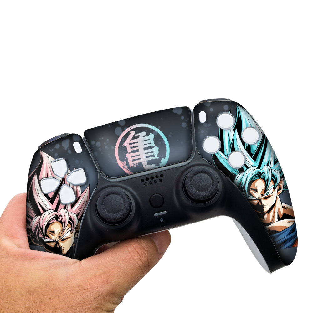 DBZ Goku Rose & Goku Blue PS5 Custom Design