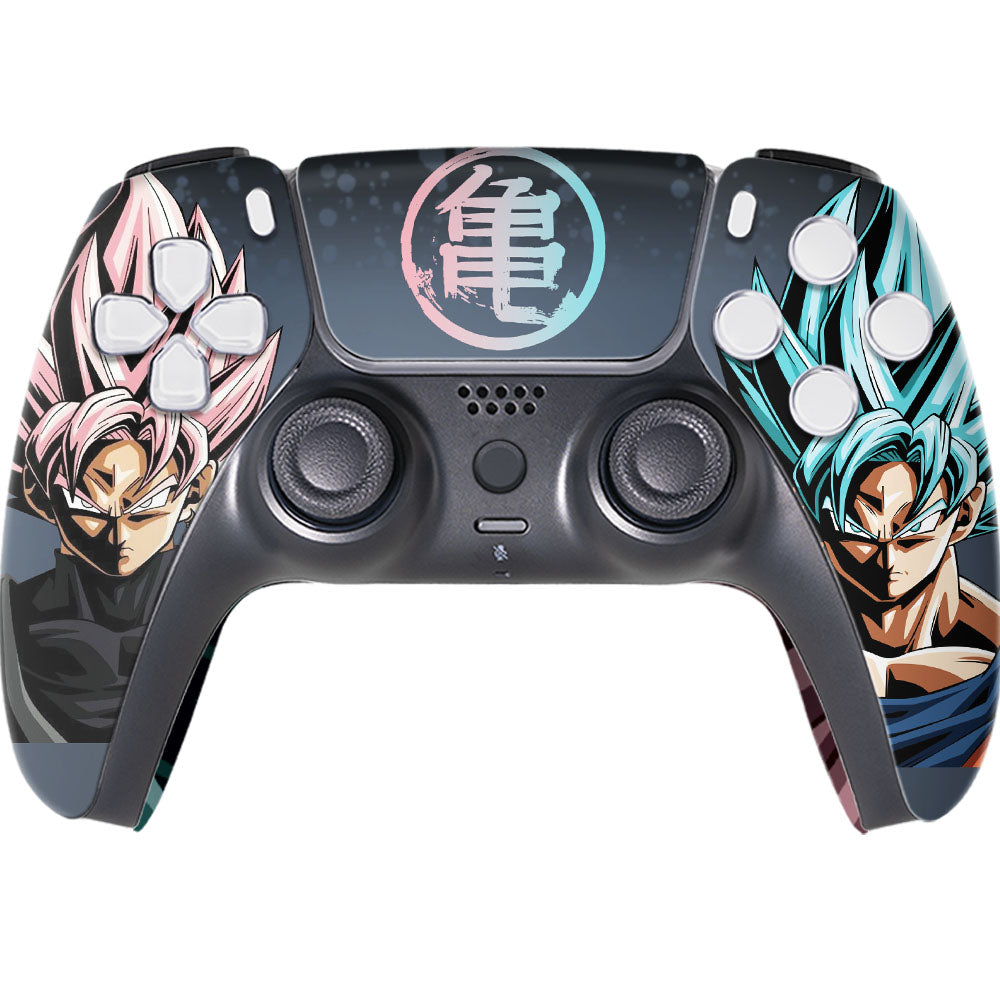 DBZ Goku Rose & Goku Blue PS5 Custom Design