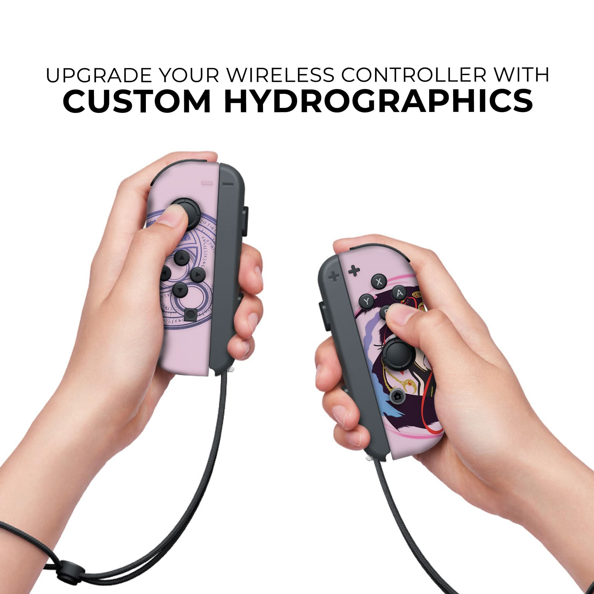 Nintendo Switch Joycons Custom Proudly Customized  with Advanced Permanent Hydro-Dip Technology