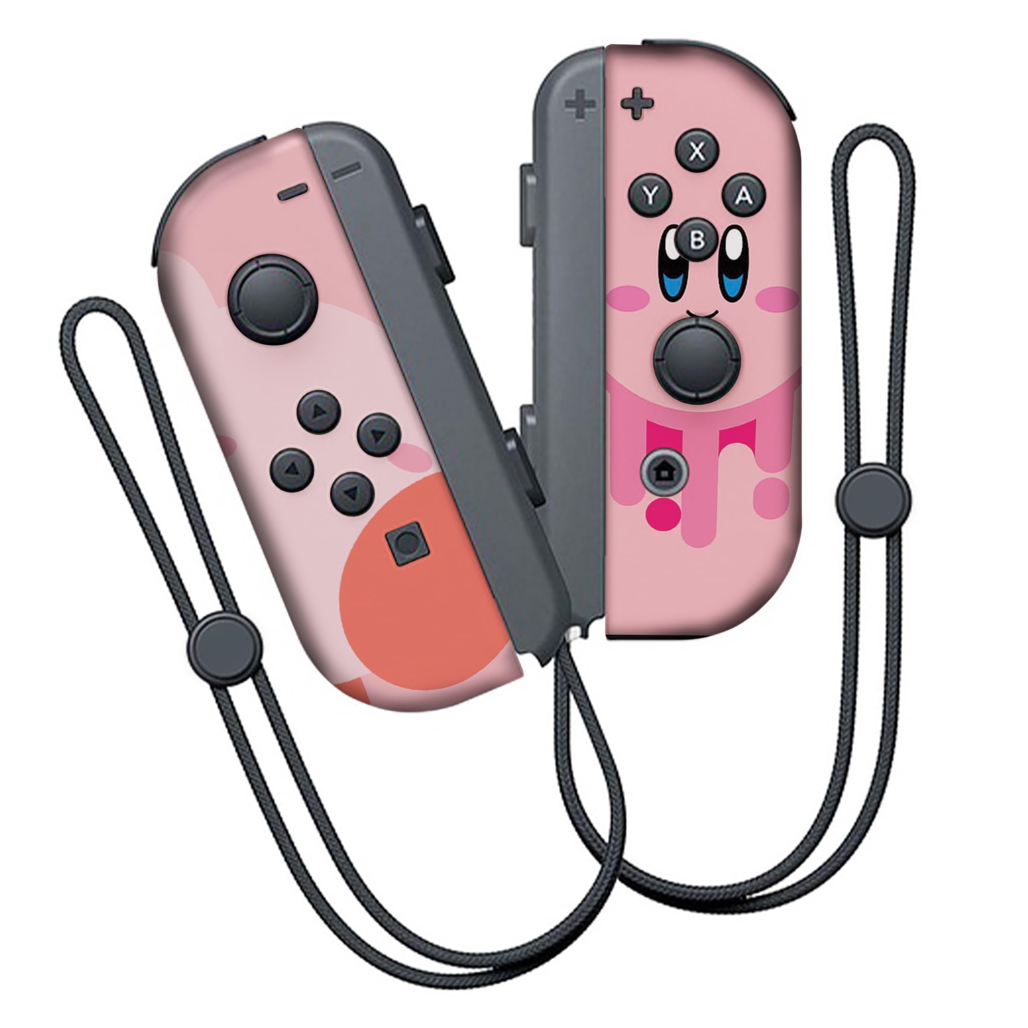 Kirby Switch Joy-Con Left and Right Controllers