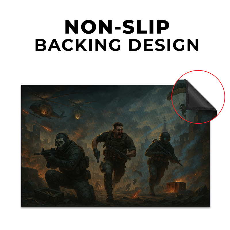 COD WarZone Inspired Decor Rug- 62x40 inches