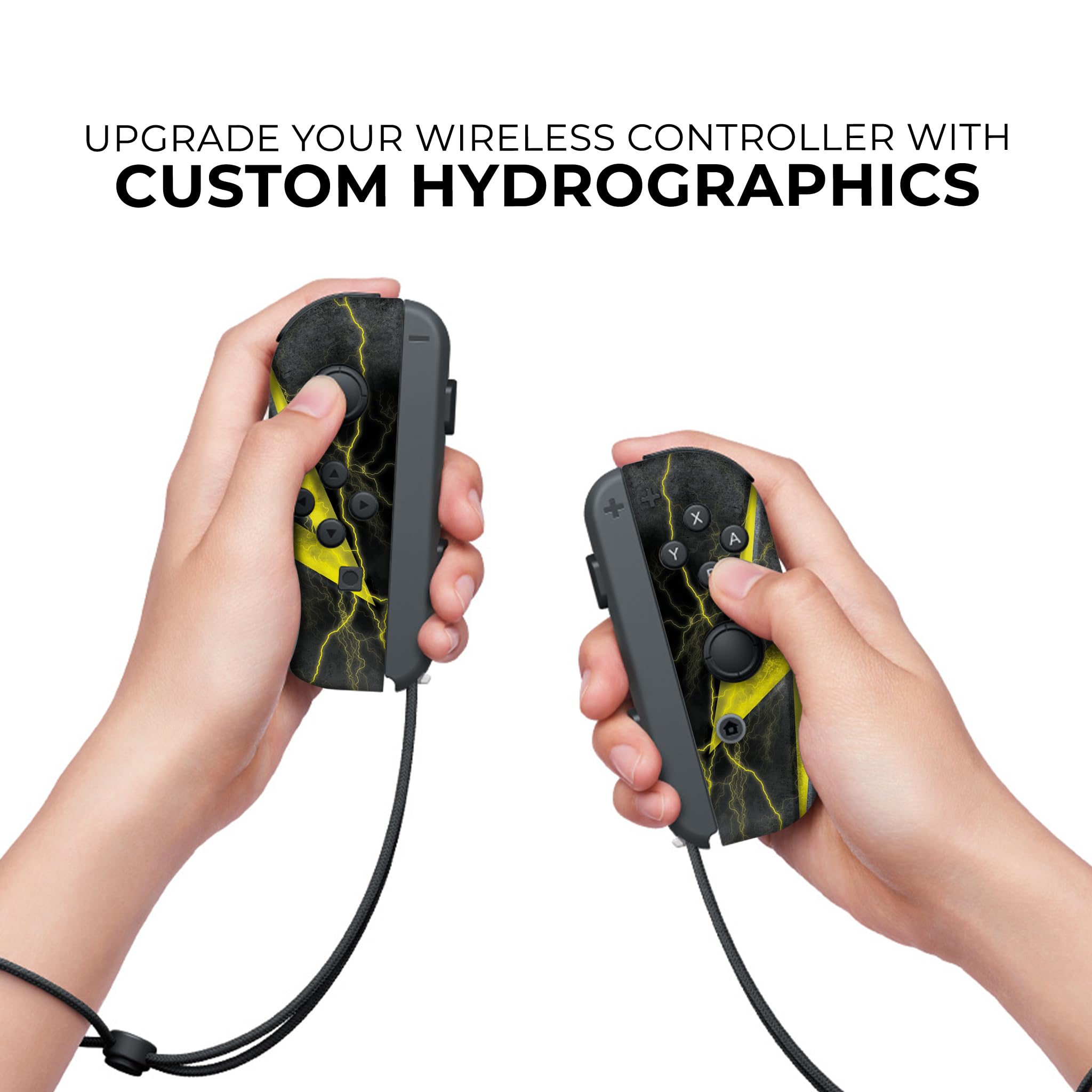 Nintendo Switch Joycons Custom Proudly Customized in the USA with Advanced Permanent Hydro-Dip Technology