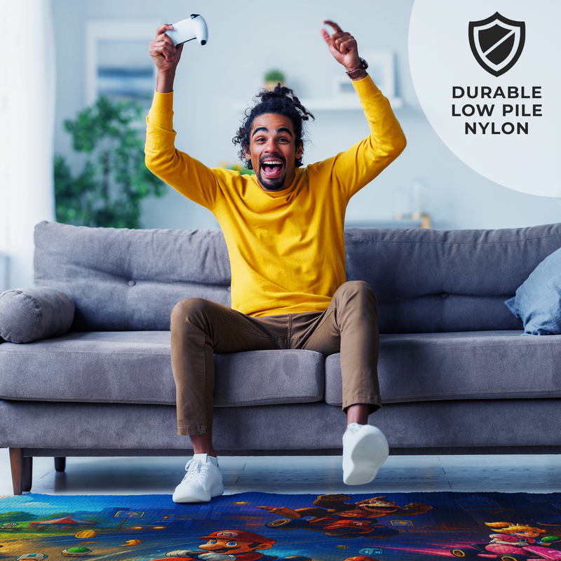 Mario Kart Inspired Decor Rug- 62x40 inches