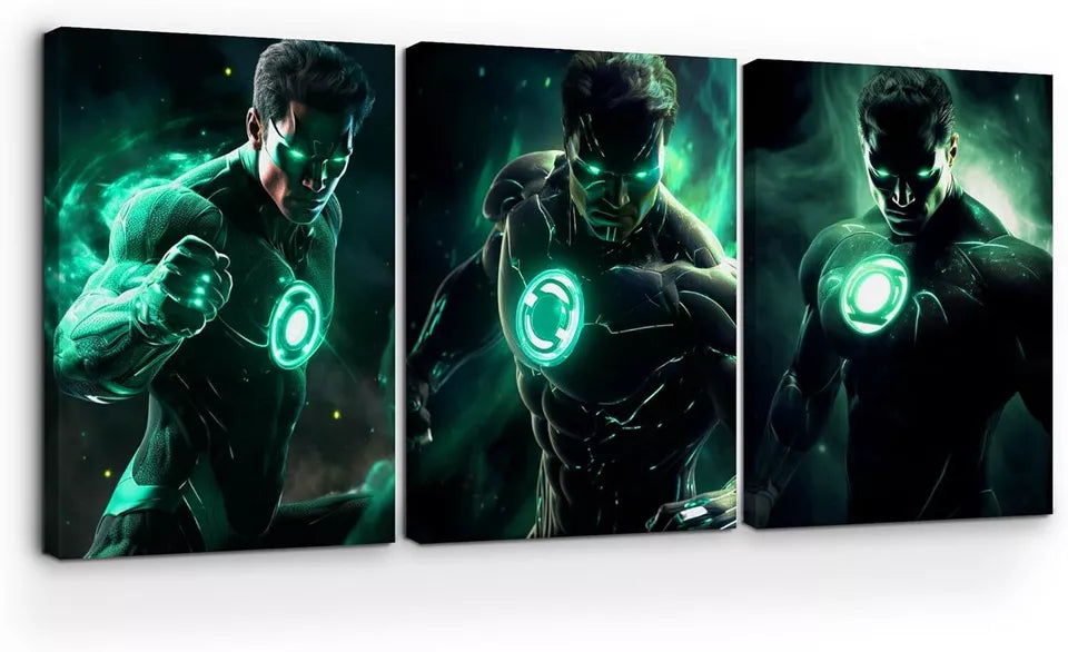 Green Lantern Wall Canvas