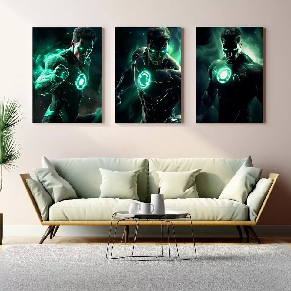 Green Lantern Wall Canvas