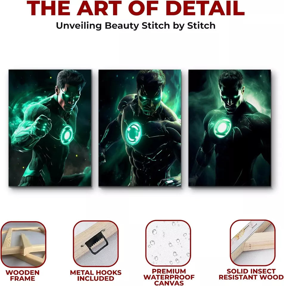 Green Lantern Wall Canvas