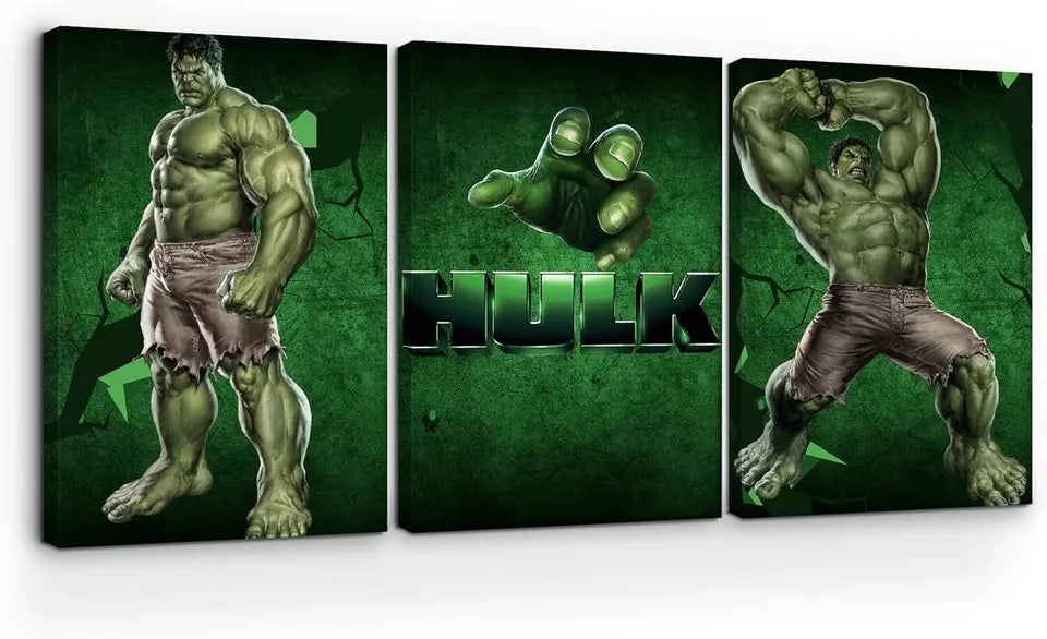Hulk Wall Canvas Set of 3 - 16x24