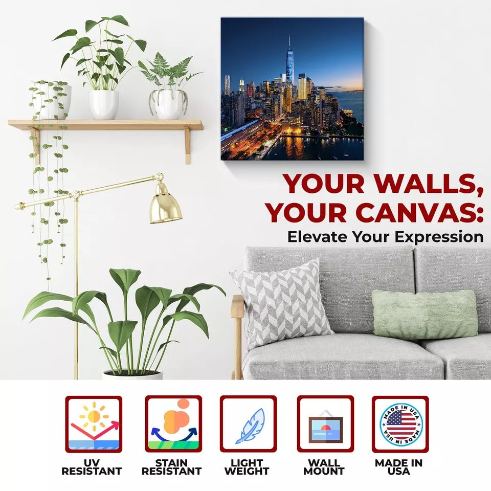 New York Wall Canvas Set of 1