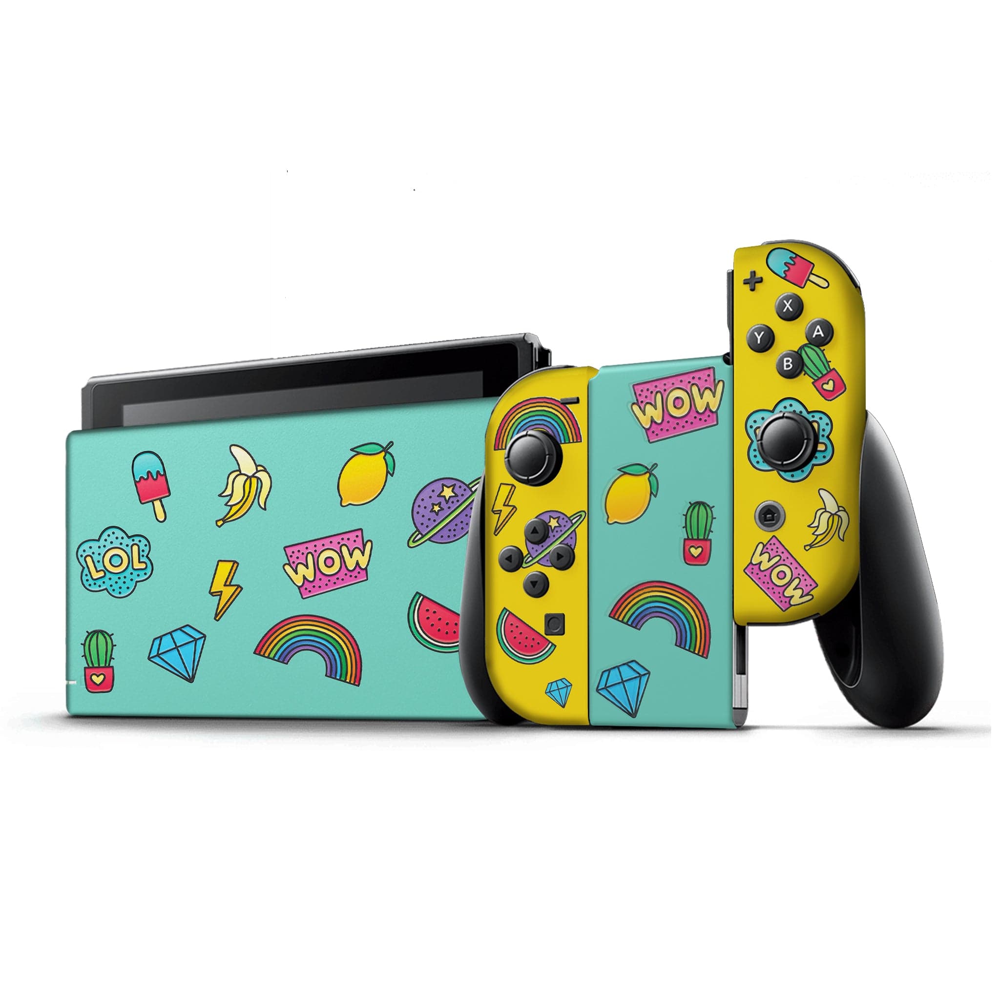 Stickers inspired Nintendo Switch Console Full Set