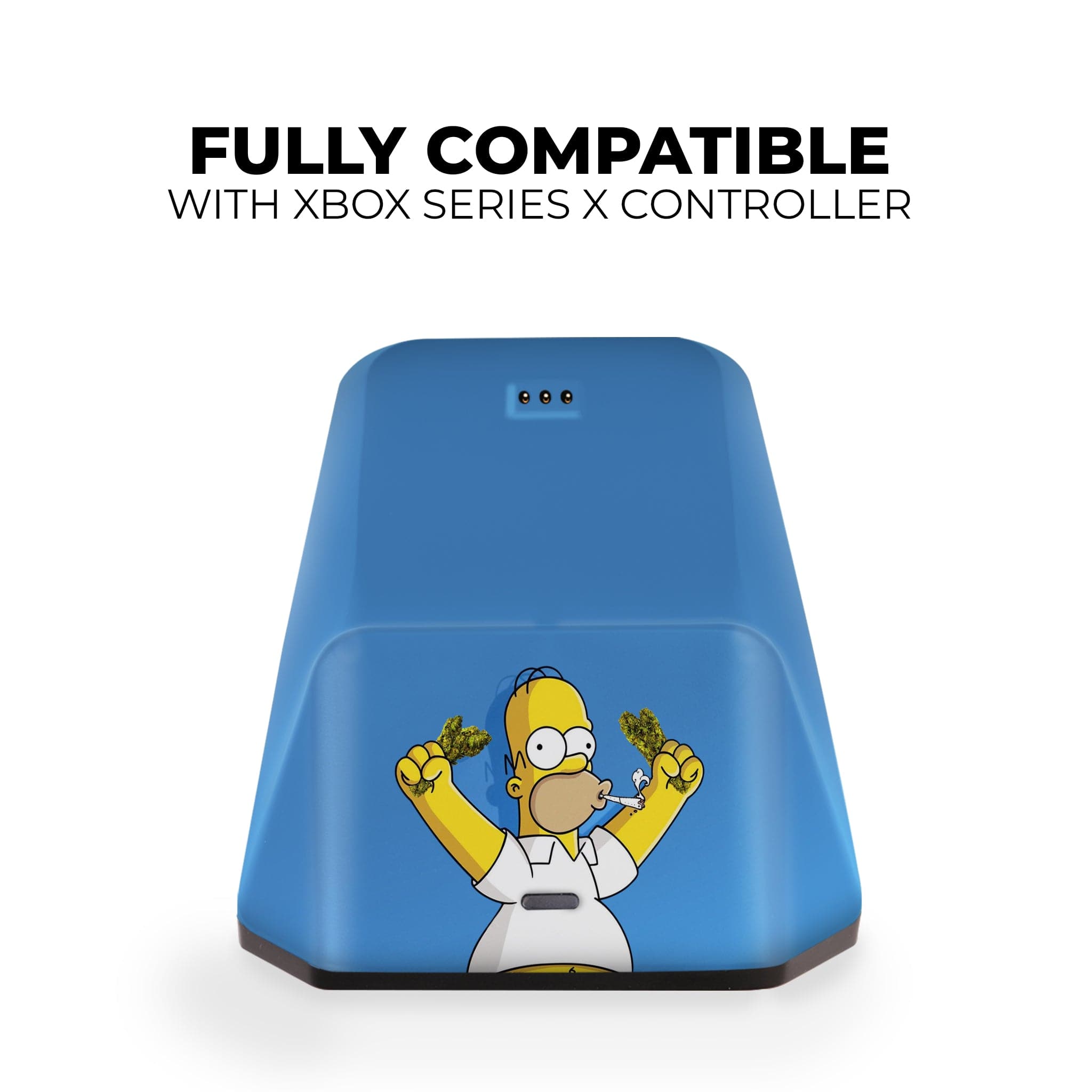 Simpsons inspired Xbox Series X Modded Controller with Charging Station & Headphone
