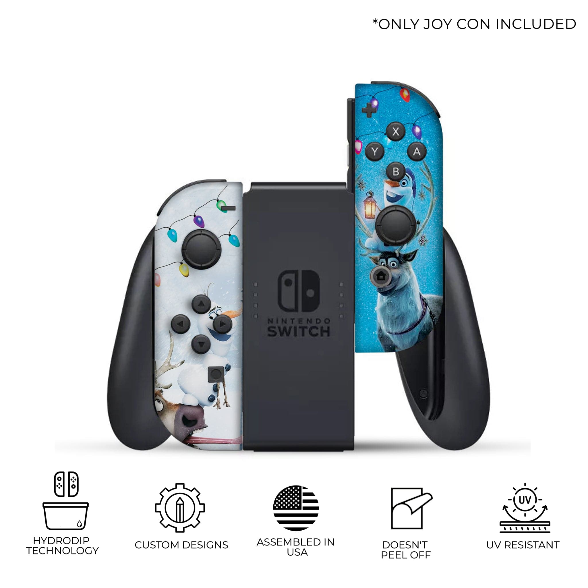 Sven the Reindeer on Frozen 2 Joy-Con Left and Right Nintendo Switch Oled Controllers