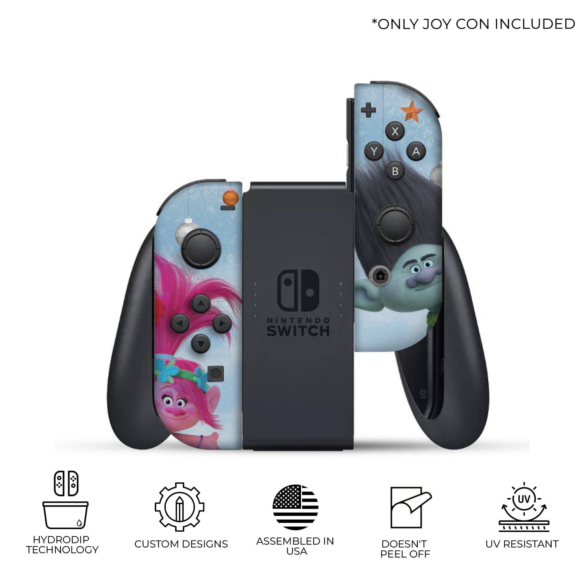 Trolls Holiday Joy-Con Left and Right Switch Controllers by Nintendo