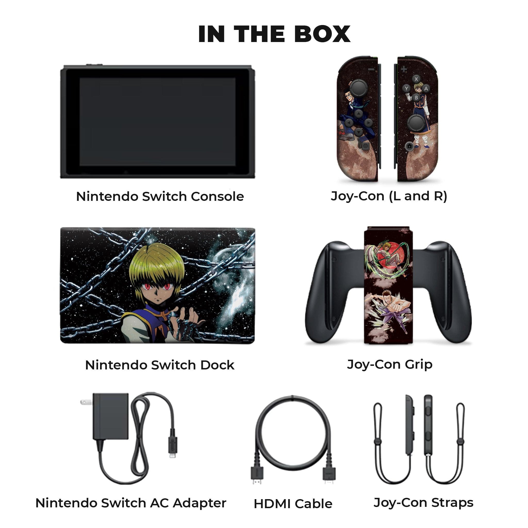 Leorio and Kurapika Hunter X Hunter Inspired Nintendo Switch Full Set by Nintendo