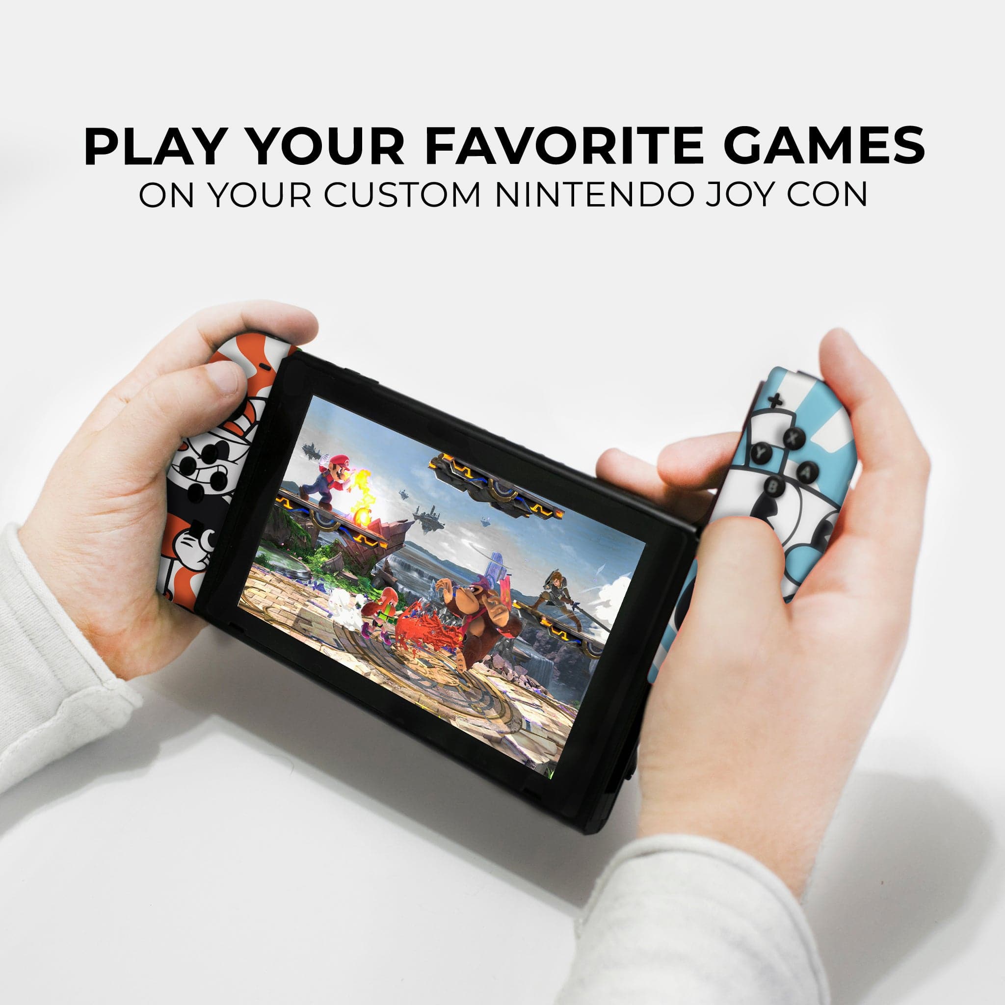 Nintendo Switch Custom Joy Con Controllers - Cuphead