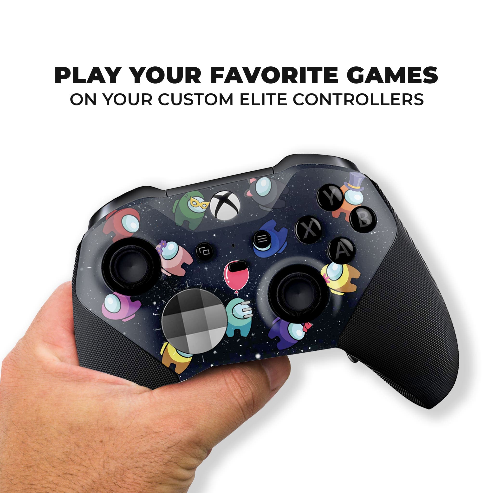 Among Us Black Xbox Elite Series 2 Controller: Xbox One Elite Controller - Dream Controller
