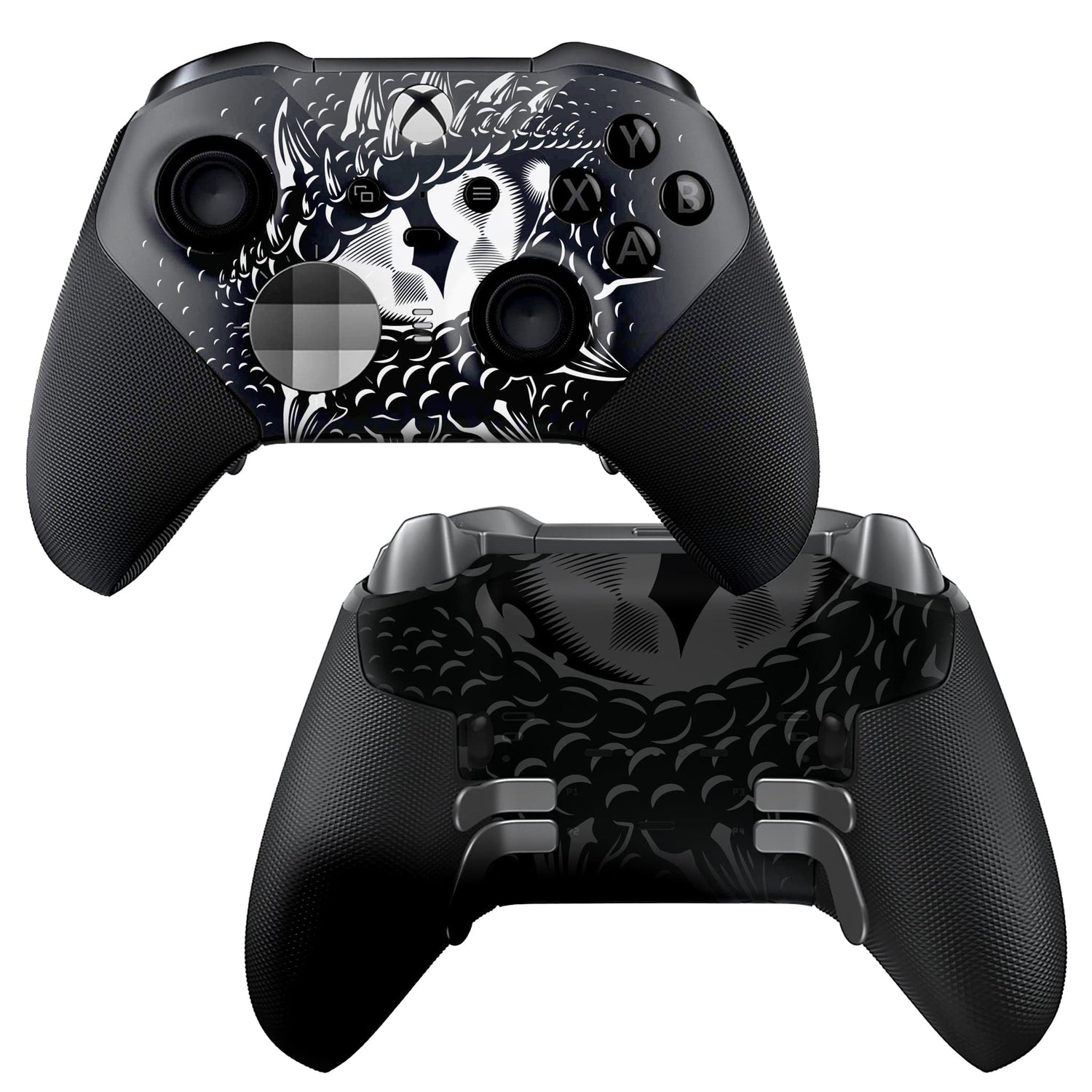 Smaug Dragon Eyes Xbox Elite Series 2 Controller Front & Back hydro-dip Only
