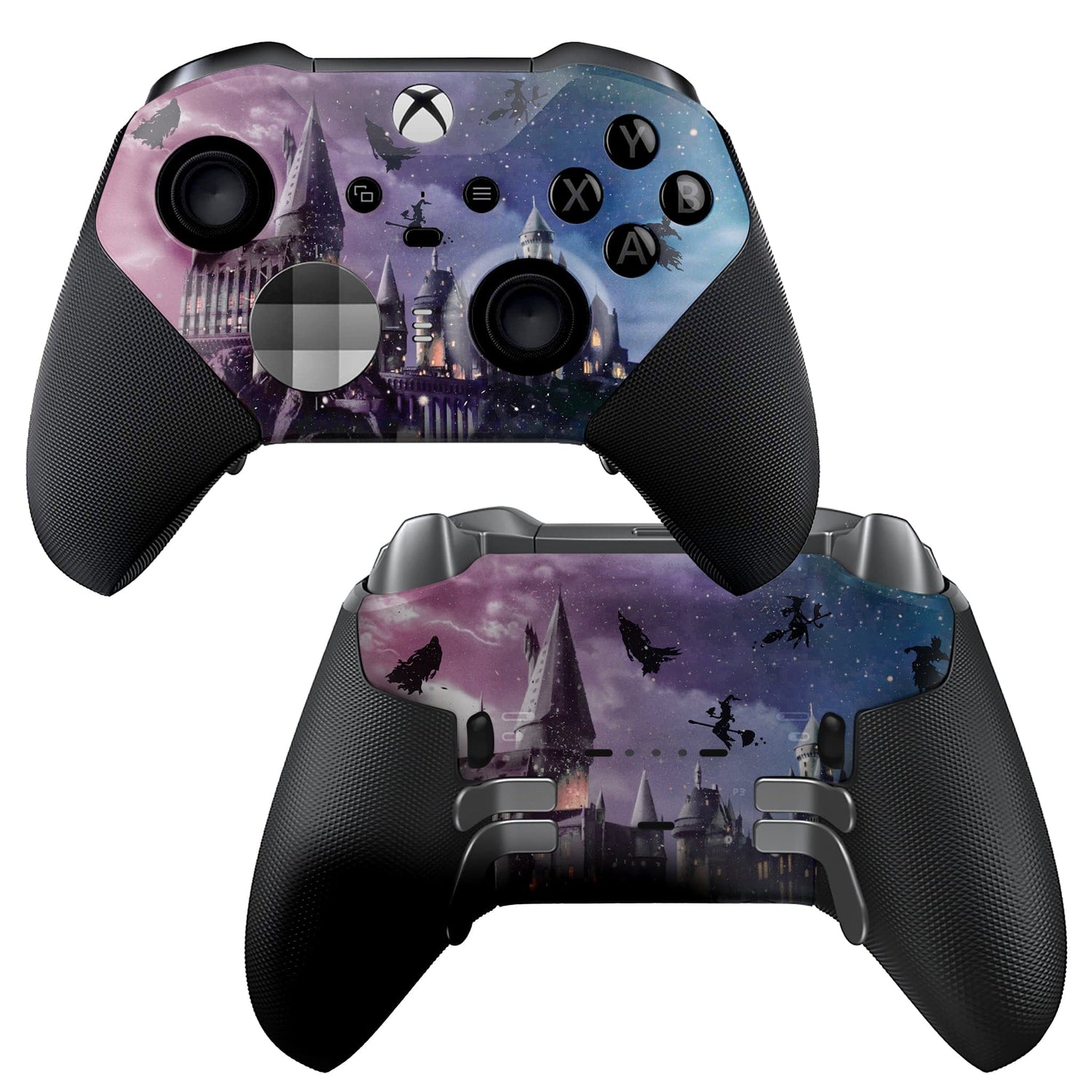 Harry Potter Hogwarts X-box Elite Series 2 Controller Front & Back hydro-dip Only